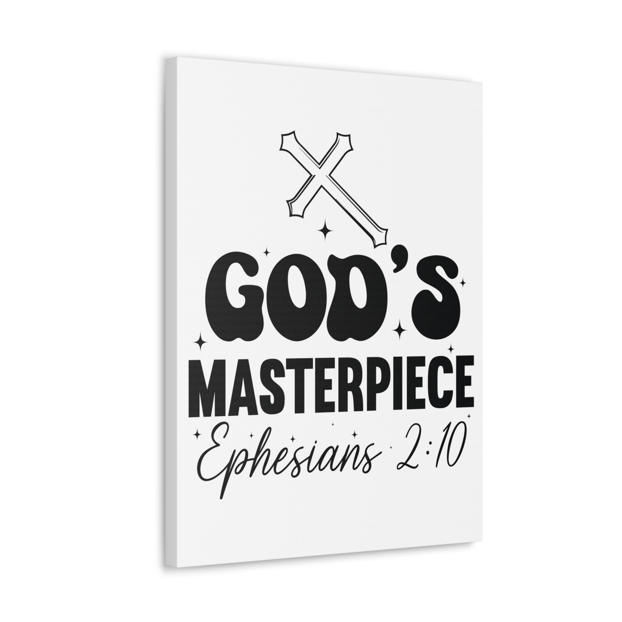 Scripture Walls Ephesians 2:10 You are God's Masterpiece Bible Verse Canvas Christian Wall Art Ready to Hang Unframed-Express Your Love Gifts