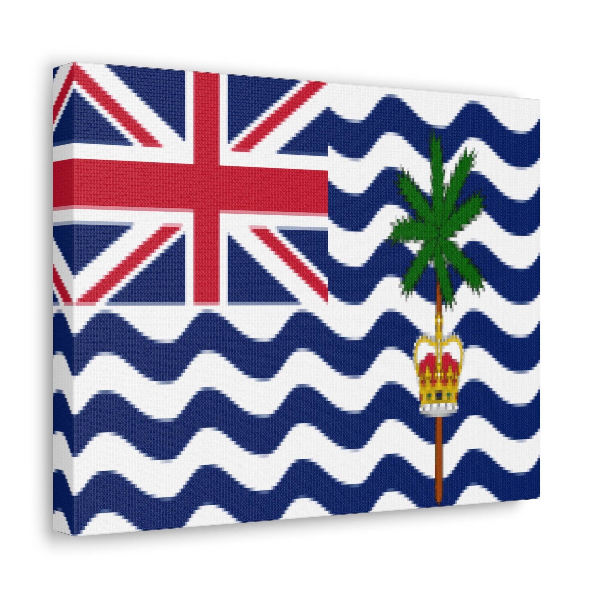 British Indian Ocean Territory Country Flag Canvas Vibrant Wall Art Unframed Home Decor-Express Your Love Gifts