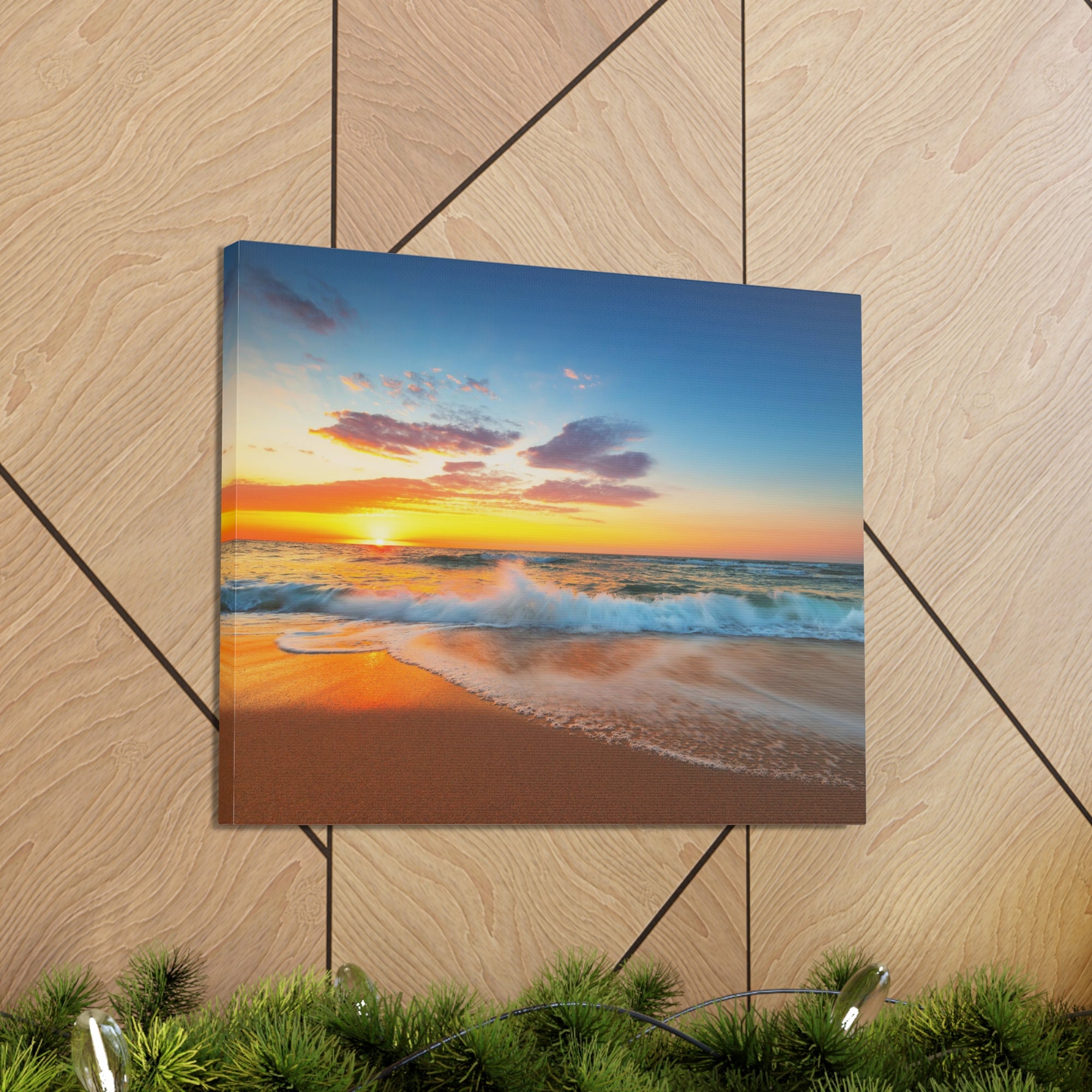 Beautiful Cloudscape Over The Sea Ocean Canvas Wall Art for Home Decor Ready-to-Hang-Express Your Love Gifts