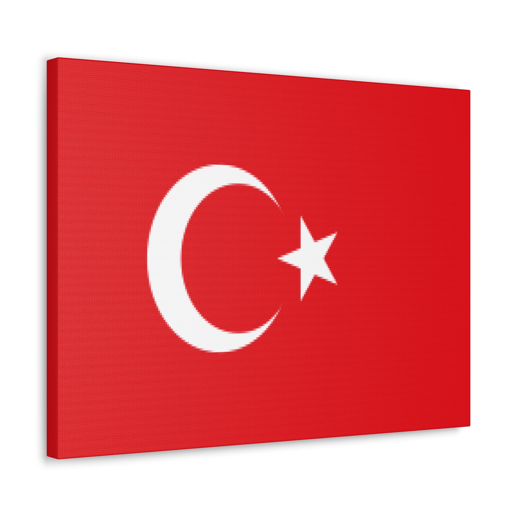 Turkey Country Flag Canvas Vibrant Wall Art Unframed Home Decor-Express Your Love Gifts