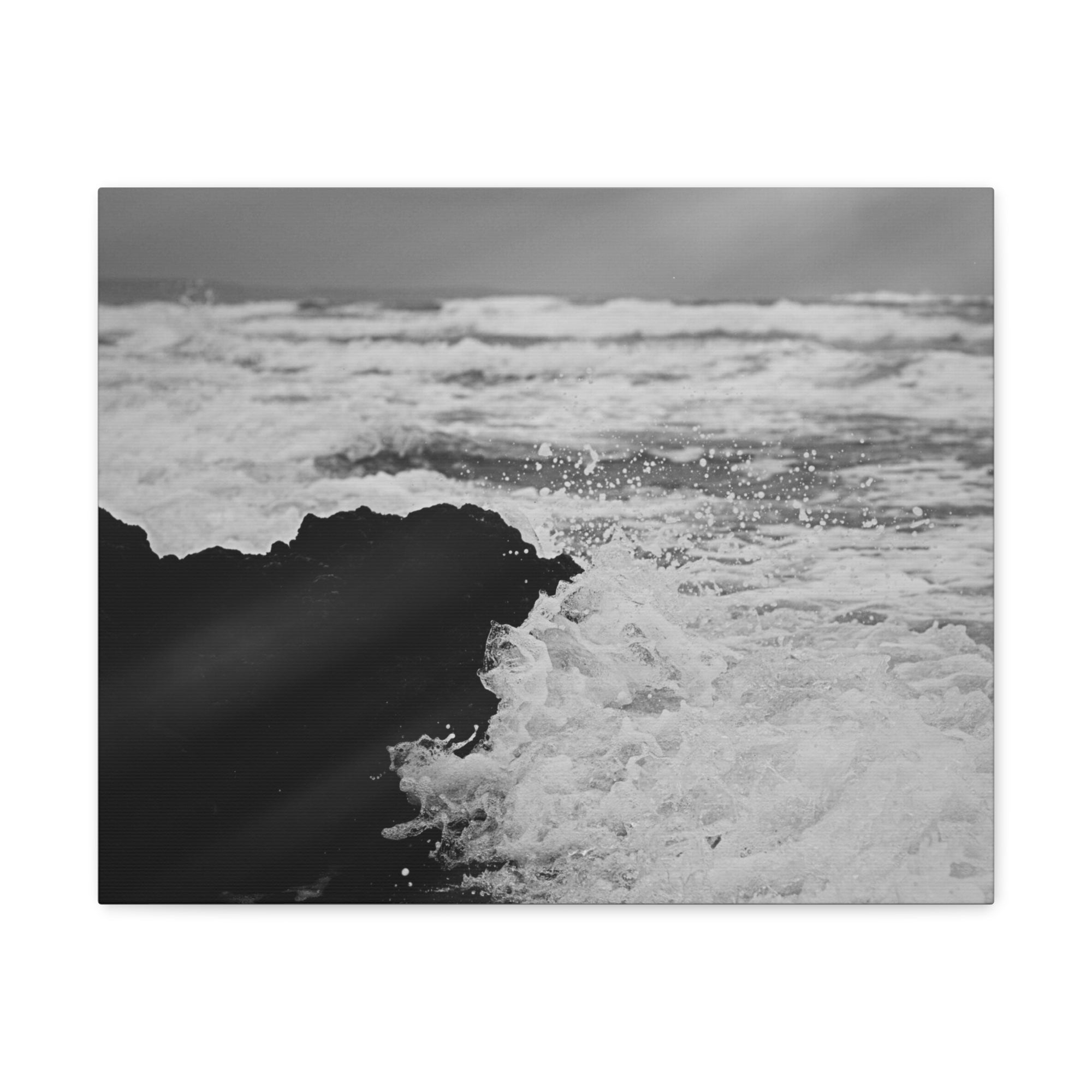 Atlantic Ocean Coast Waves Ocean Canvas Wall Art for Home Decor Ready-to-Hang-Express Your Love Gifts