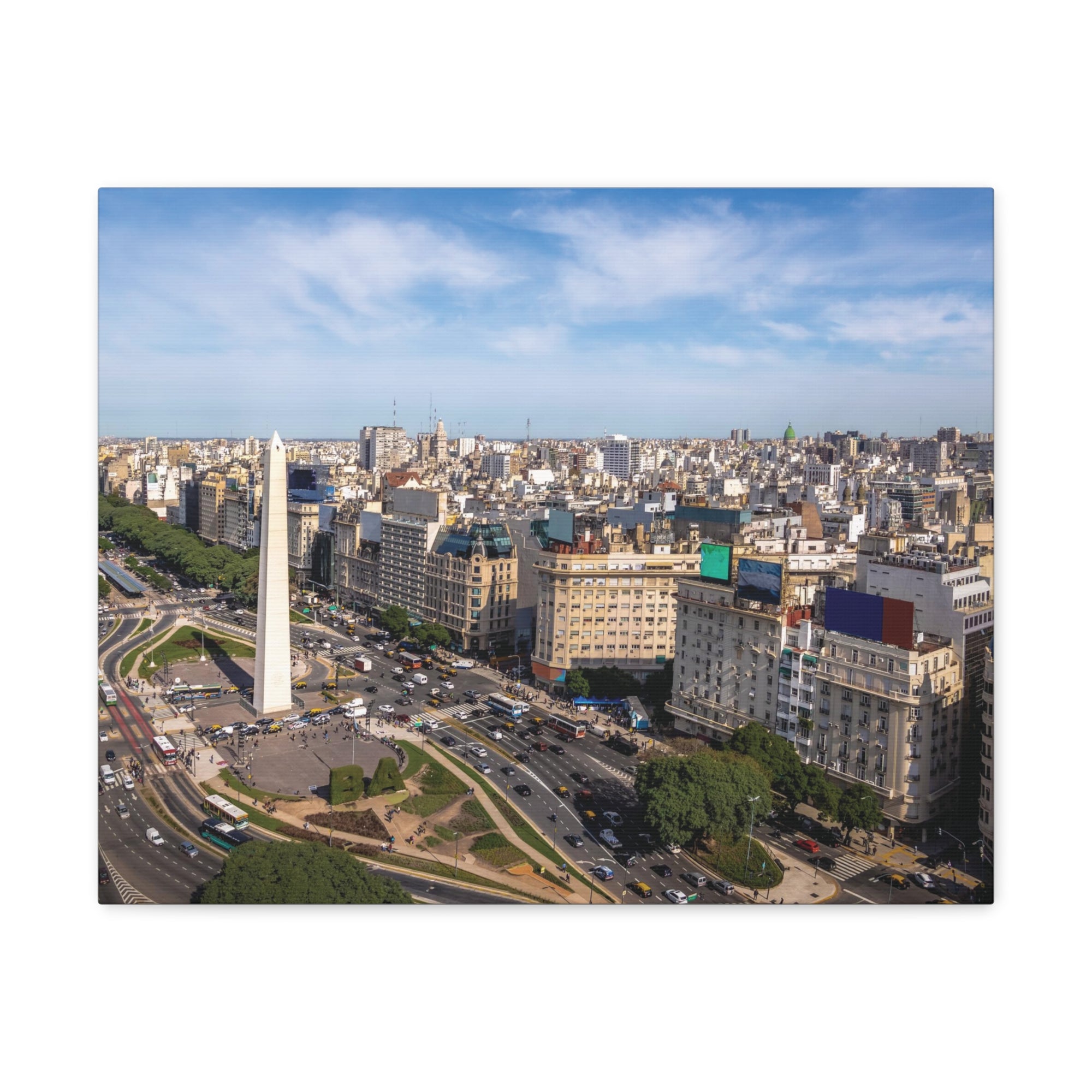 Buenos Aires Daytime Skyline Canvas Artwork High-Quality Breathtaking Stunning Cityscape for Home Decor Ready to Hang-Express Your Love Gifts