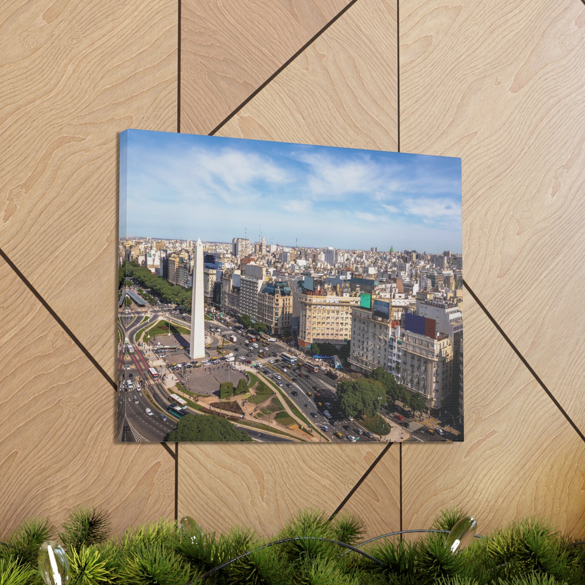 Buenos Aires Daytime Skyline Canvas Artwork High-Quality Breathtaking Stunning Cityscape for Home Decor Ready to Hang-Express Your Love Gifts