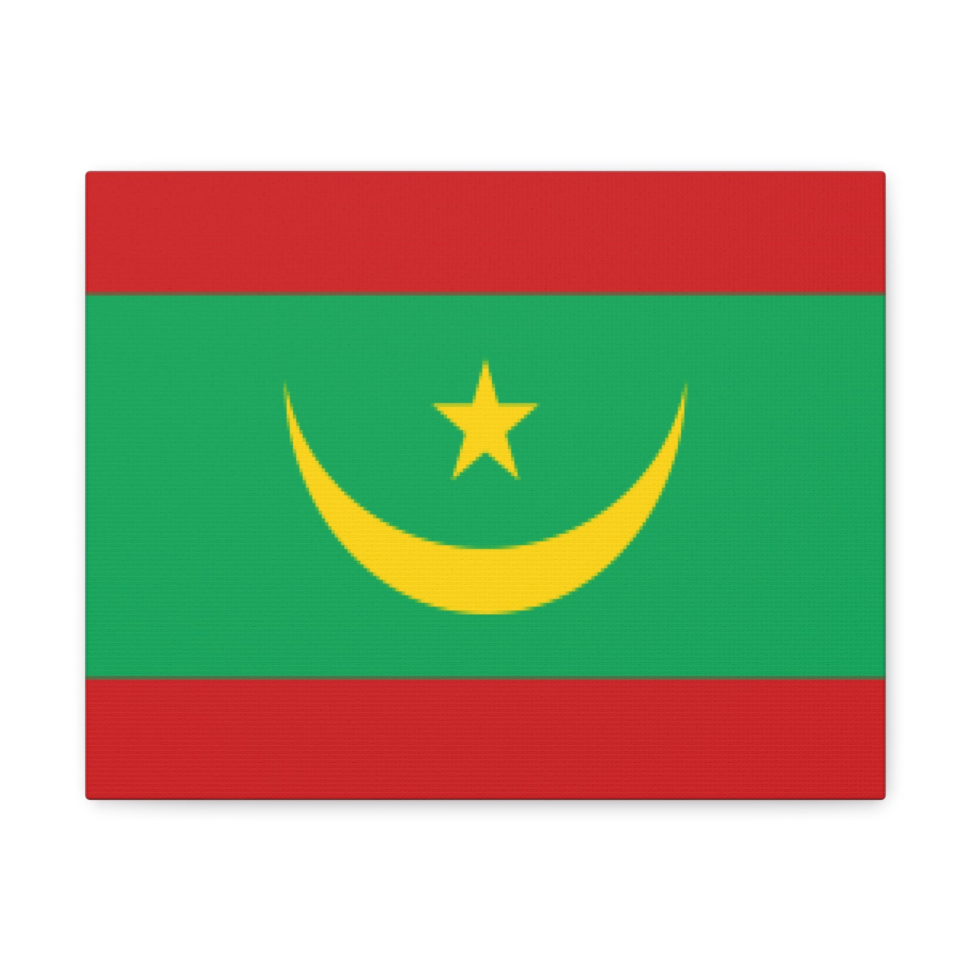 Mauritania Country Flag Canvas Vibrant Wall Art Unframed Home Decor-Express Your Love Gifts