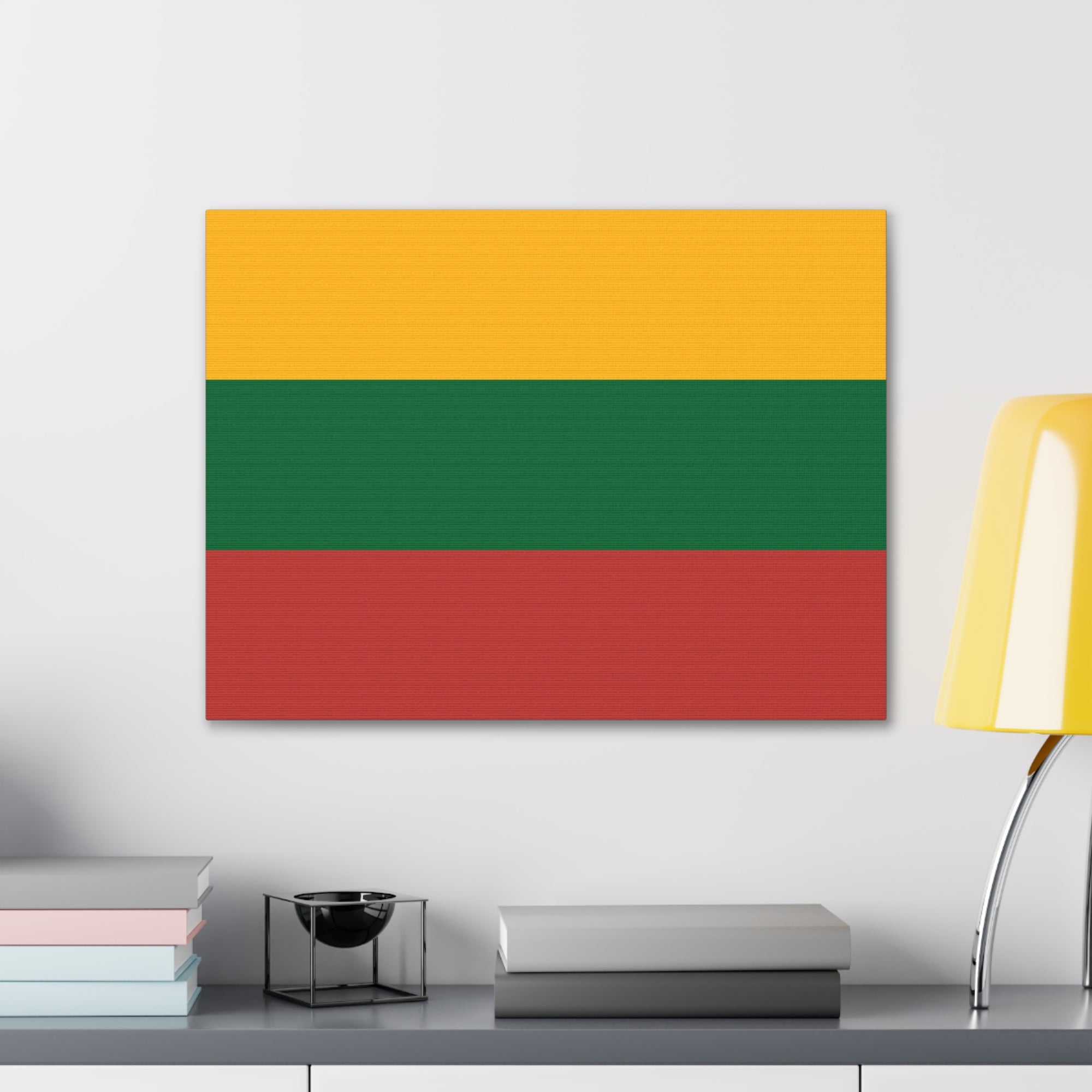 Lithuania Country Flag Canvas Vibrant Wall Art Unframed Home Decor-Express Your Love Gifts