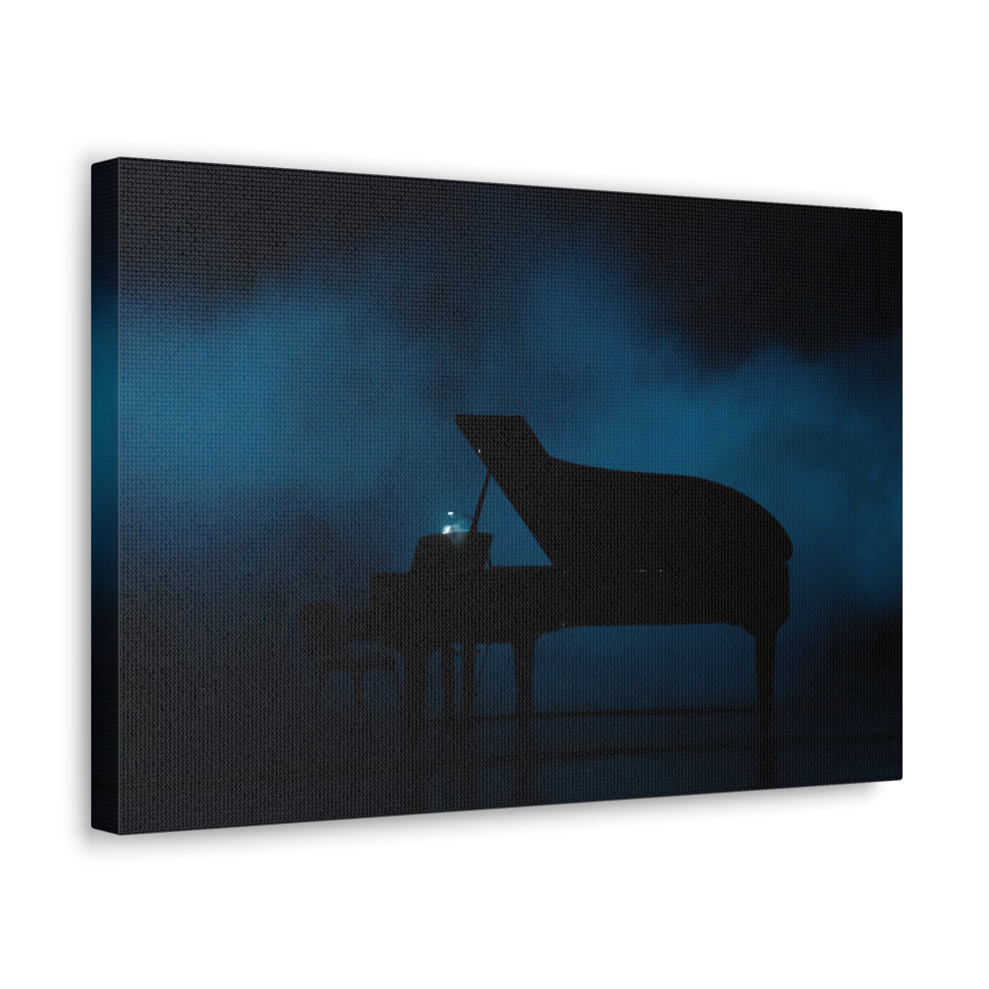 Piano Dark Music Lover's Delight Piano Keyboard Canvas Wall Art for Home Decor Ready-to-Hang-Express Your Love Gifts