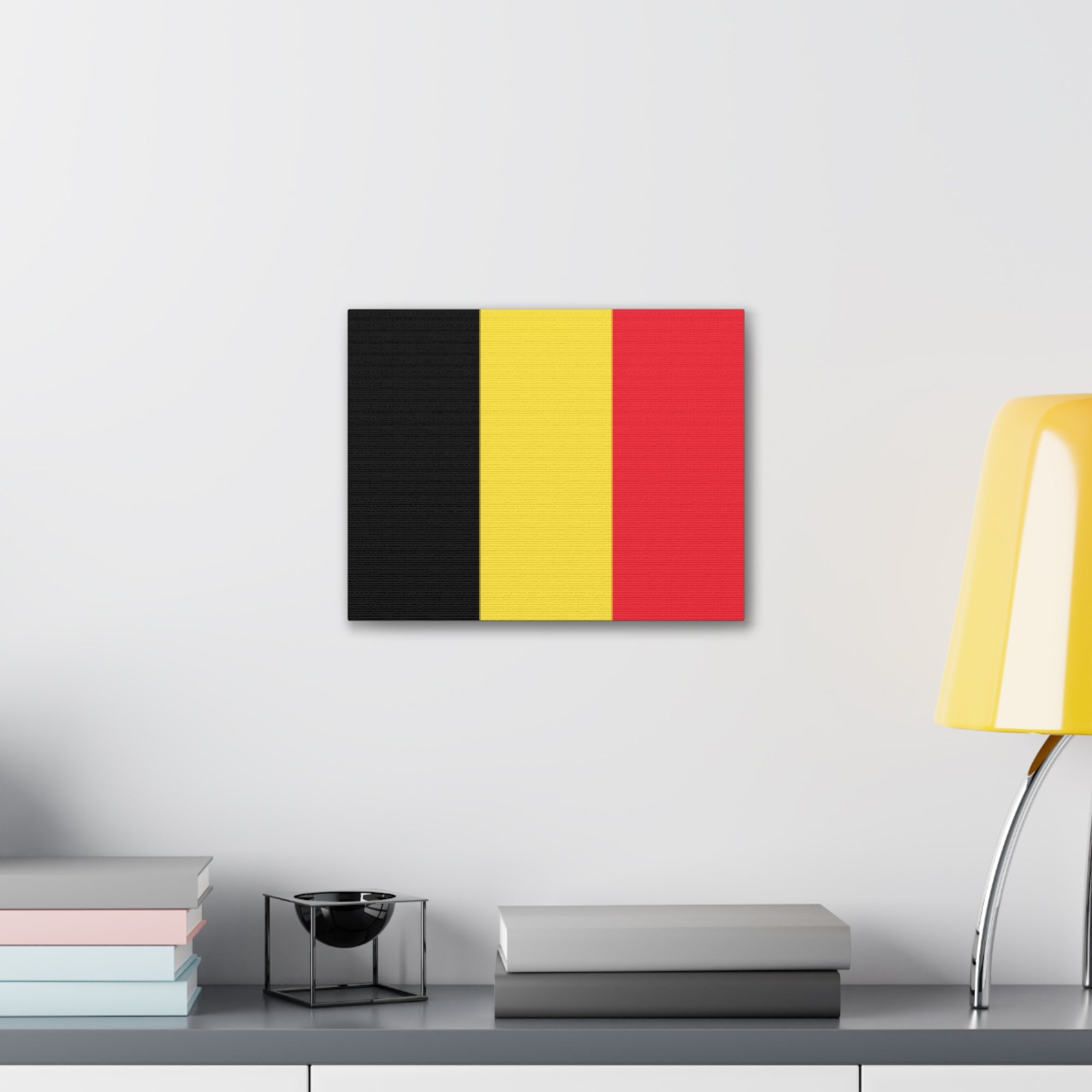 Belgium Country Flag Canvas Vibrant Wall Art Unframed Home Decor-Express Your Love Gifts