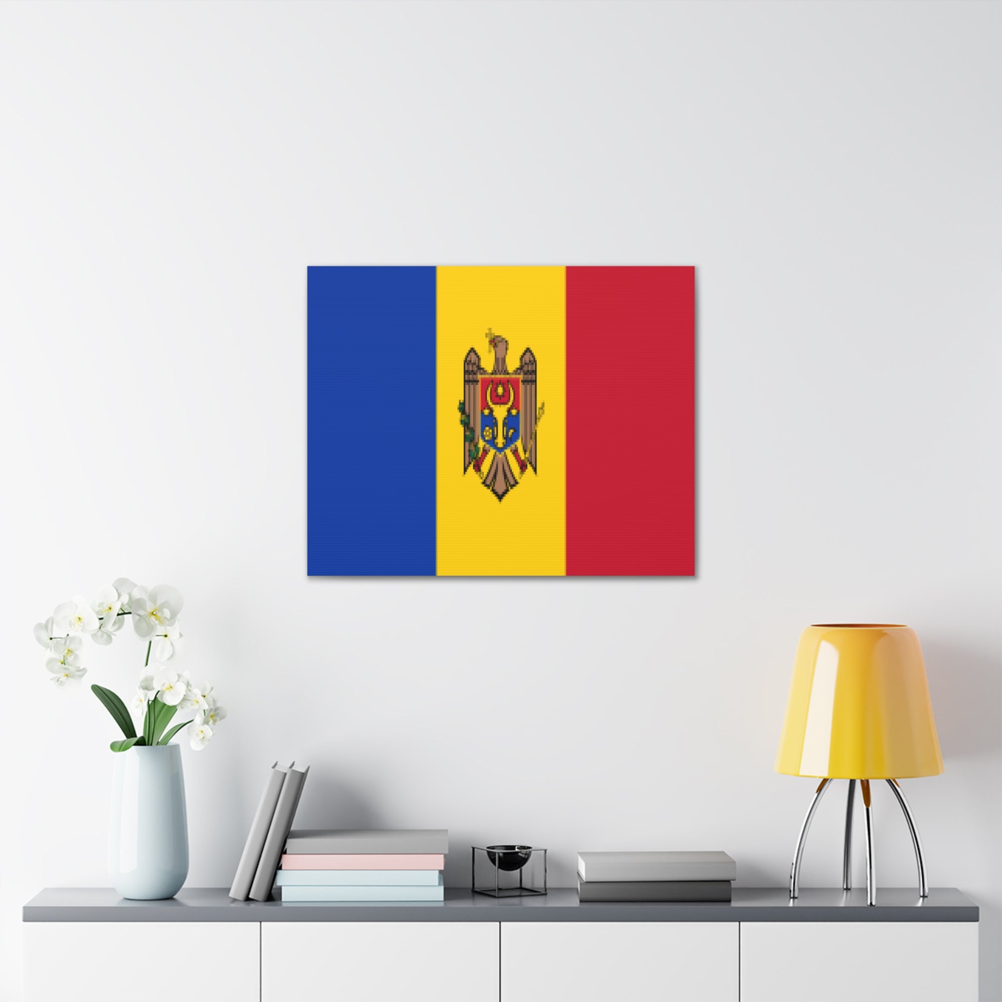 Moldova Country Flag Canvas Vibrant Wall Art Unframed Home Decor-Express Your Love Gifts