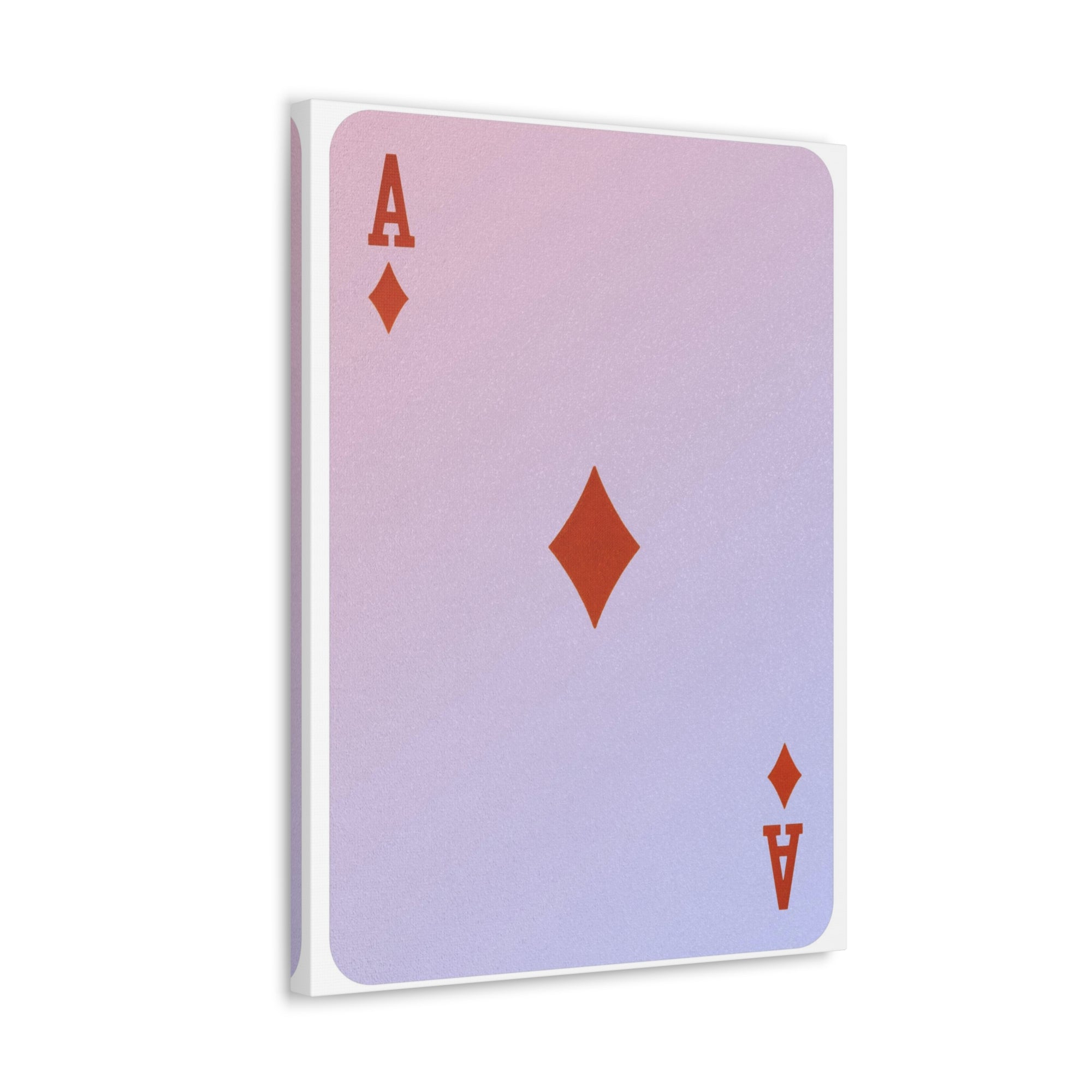 Ace Of Diamonds Playing Card Canvas Wall Art for Home Decor Ready-to-Hang-Express Your Love Gifts