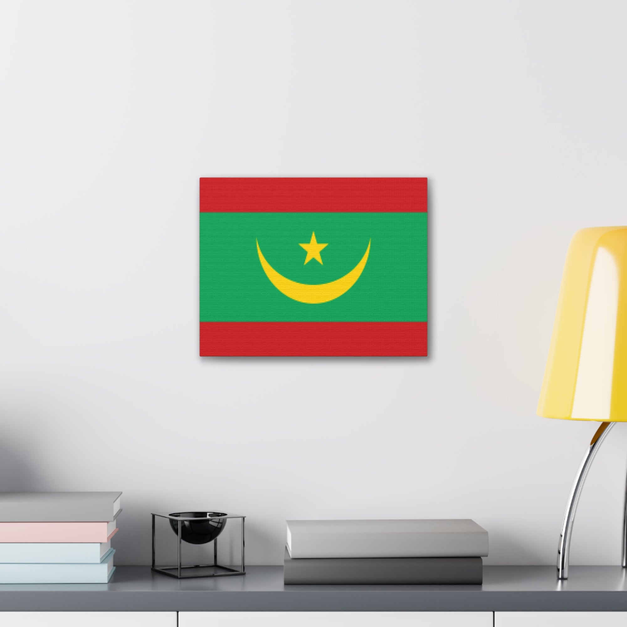 Mauritania Country Flag Canvas Vibrant Wall Art Unframed Home Decor-Express Your Love Gifts