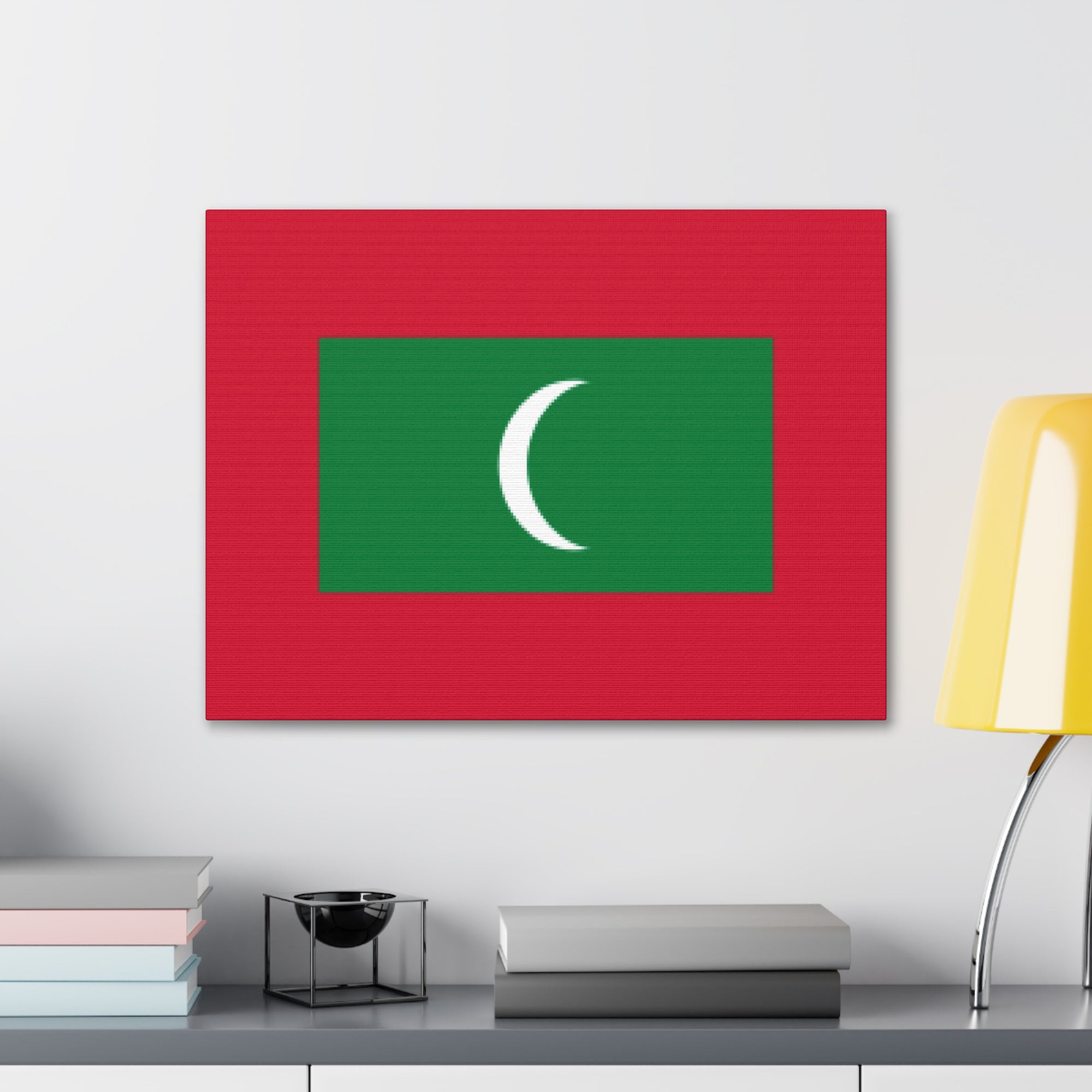 Maldives Country Flag Canvas Vibrant Wall Art Unframed Home Decor-Express Your Love Gifts