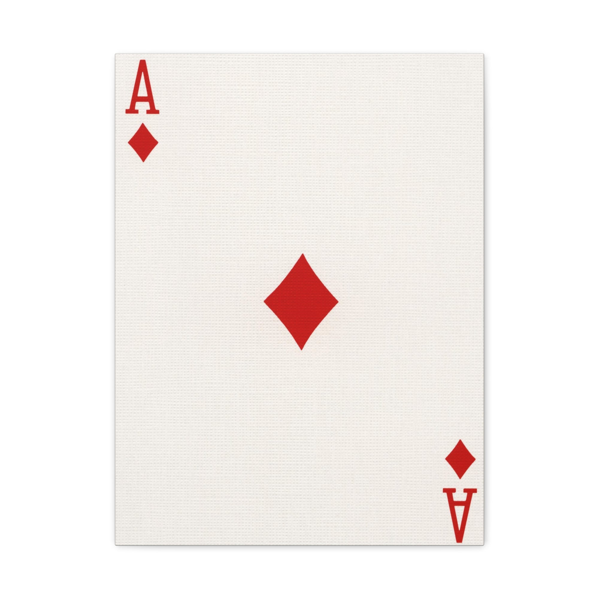 Ace Of Diamonds Playing Card Canvas Wall Art for Home Decor Ready-to-Hang-Express Your Love Gifts