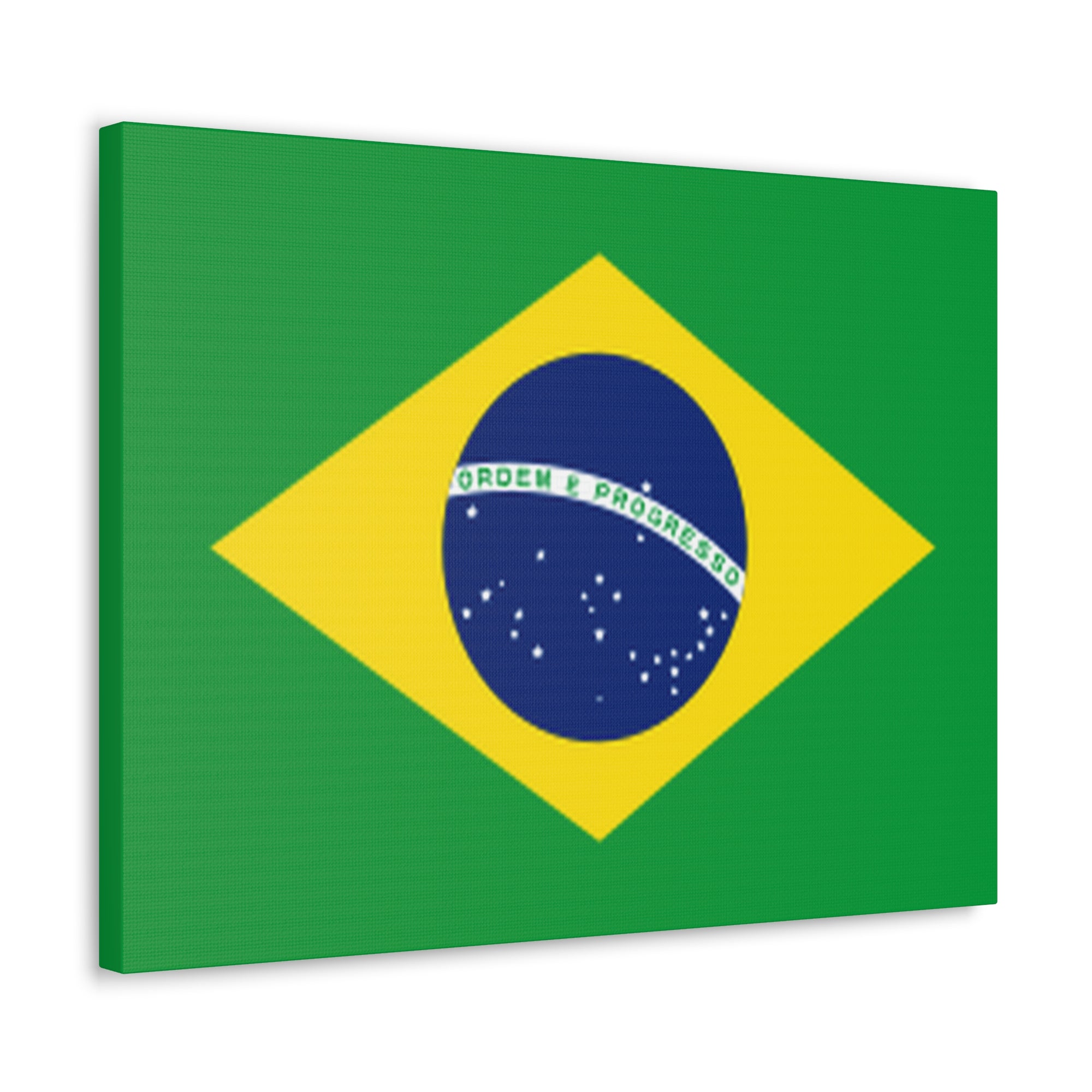 Brazil Country Flag Canvas Vibrant Wall Art Unframed Home Decor-Express Your Love Gifts