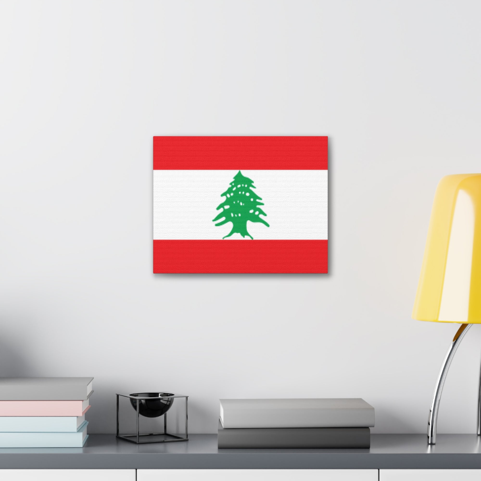 Lebanon Country Flag Canvas Vibrant Wall Art Unframed Home Decor-Express Your Love Gifts