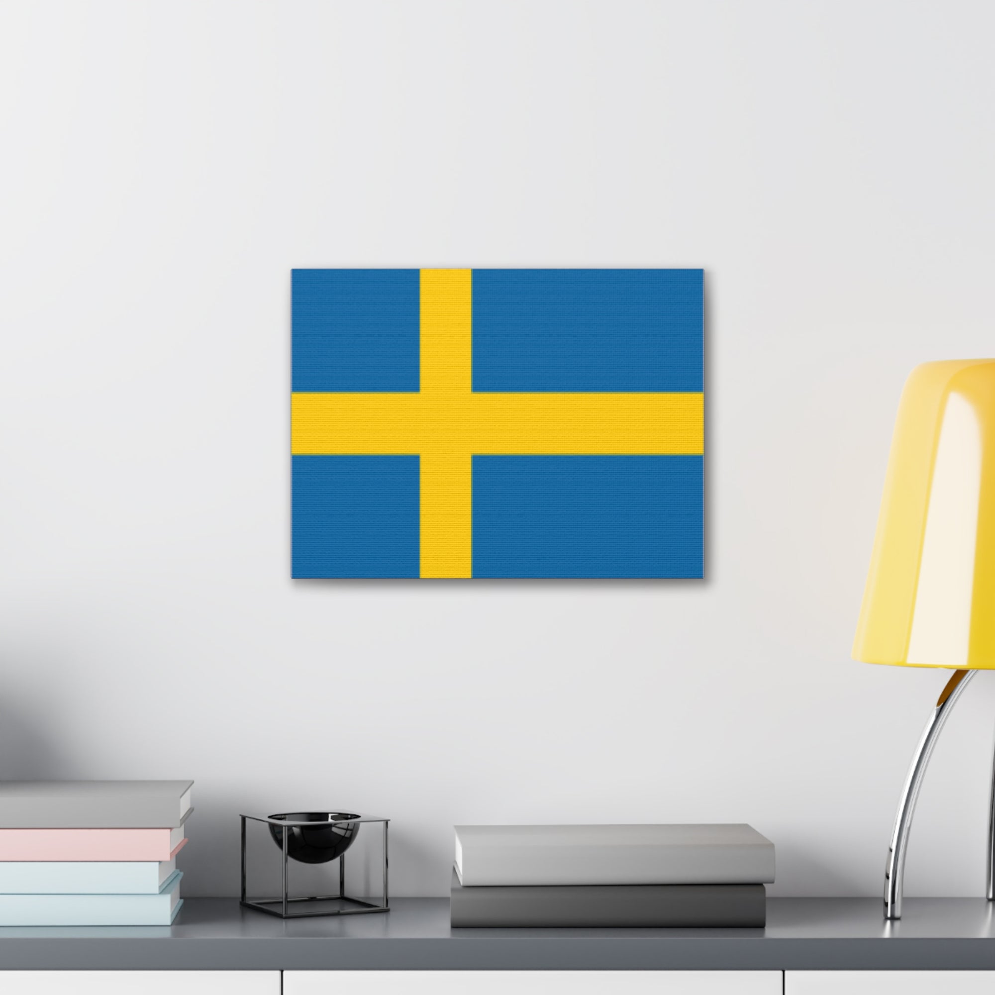 Sweden Country Flag Canvas Vibrant Wall Art Unframed Home Decor-Express Your Love Gifts