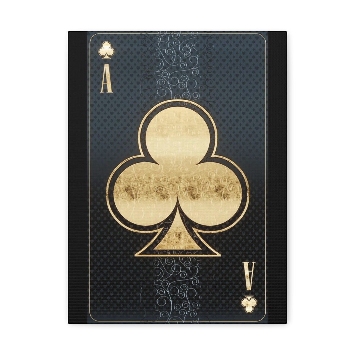 3D Casino Ace of Clubs Playing Card Canvas Wall Art for Home Decor Ready-to-Hang-Express Your Love Gifts