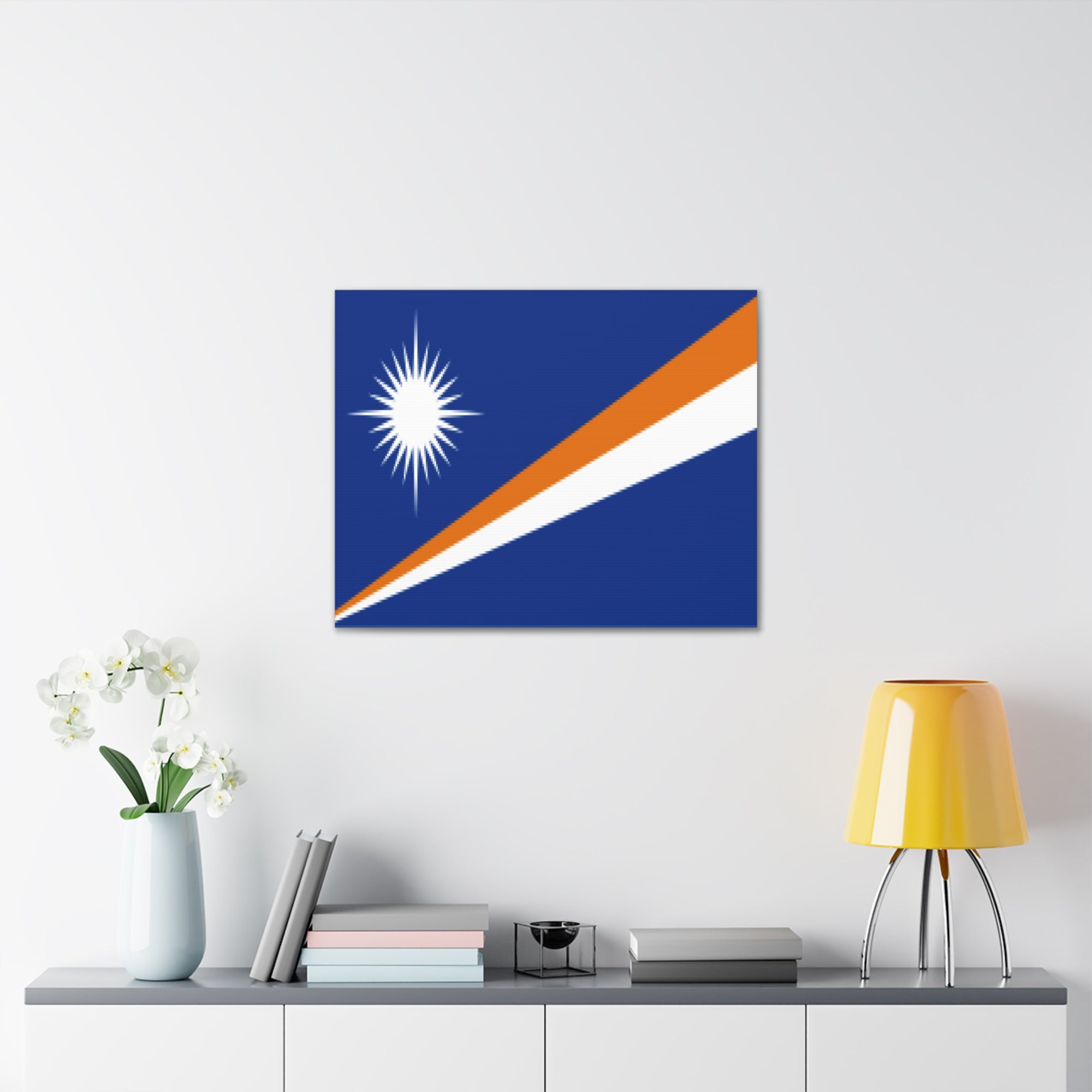 Marshall Islands Country Flag Canvas Vibrant Wall Art Unframed Home Decor-Express Your Love Gifts