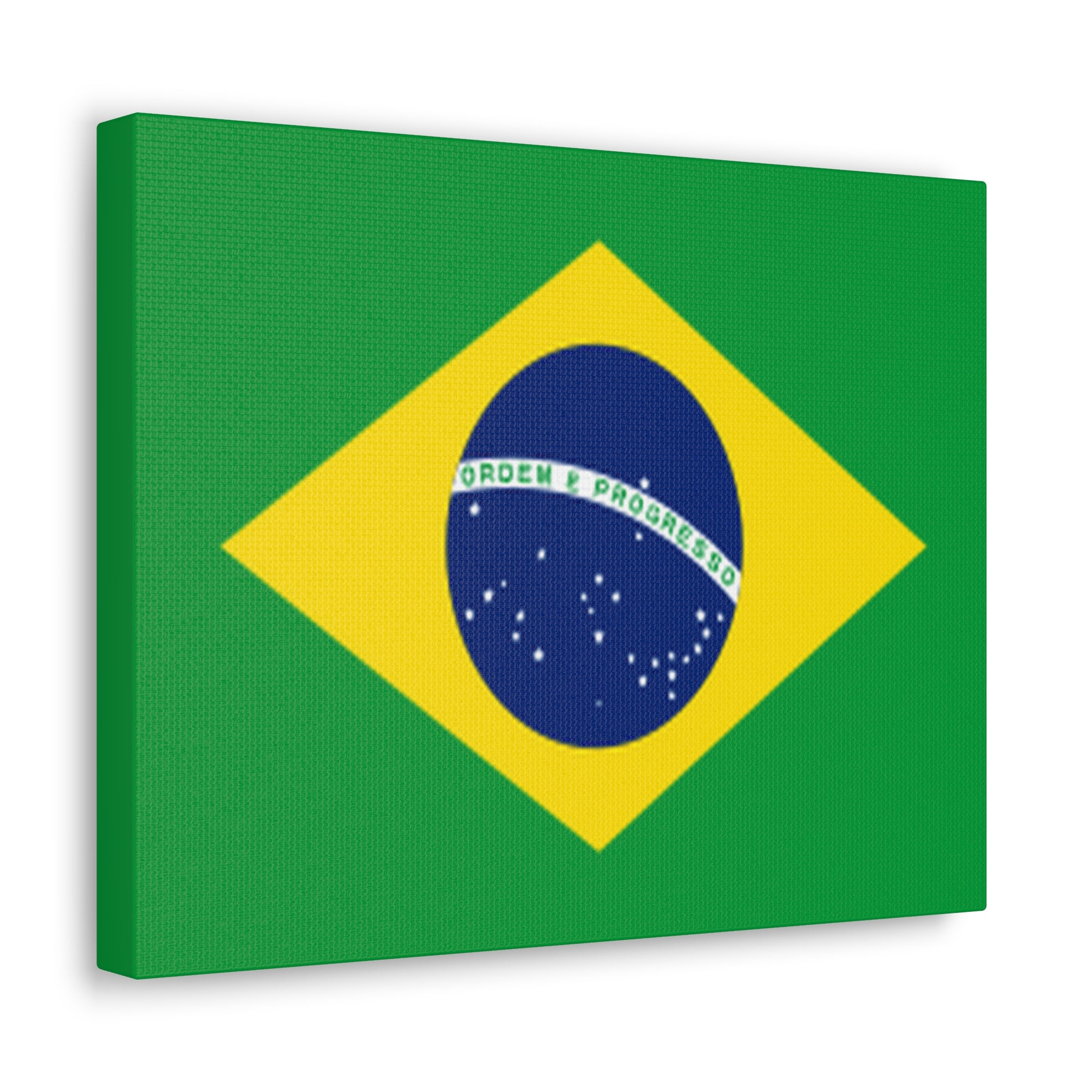 Brazil Country Flag Canvas Vibrant Wall Art Unframed Home Decor-Express Your Love Gifts