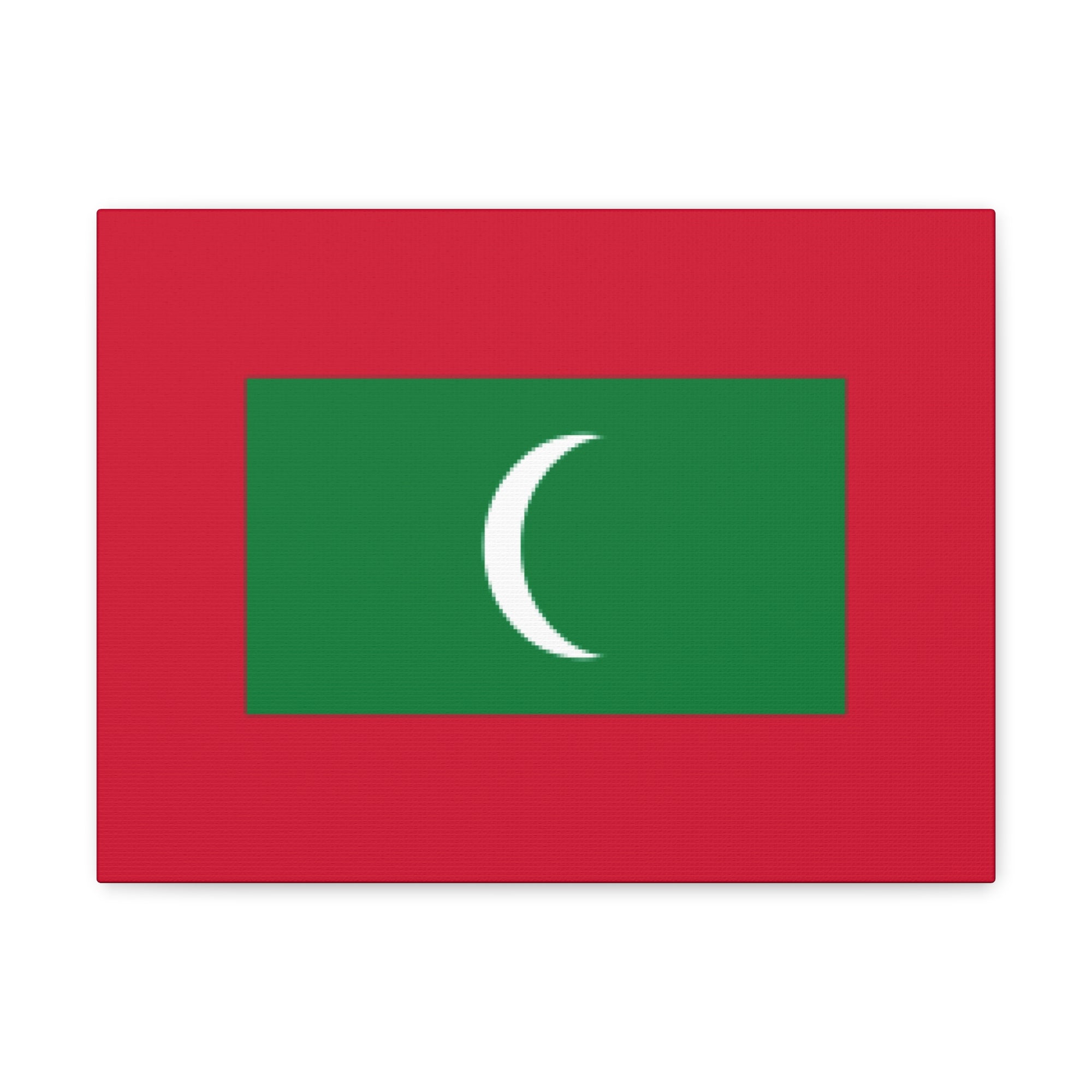 Maldives Country Flag Canvas Vibrant Wall Art Unframed Home Decor-Express Your Love Gifts