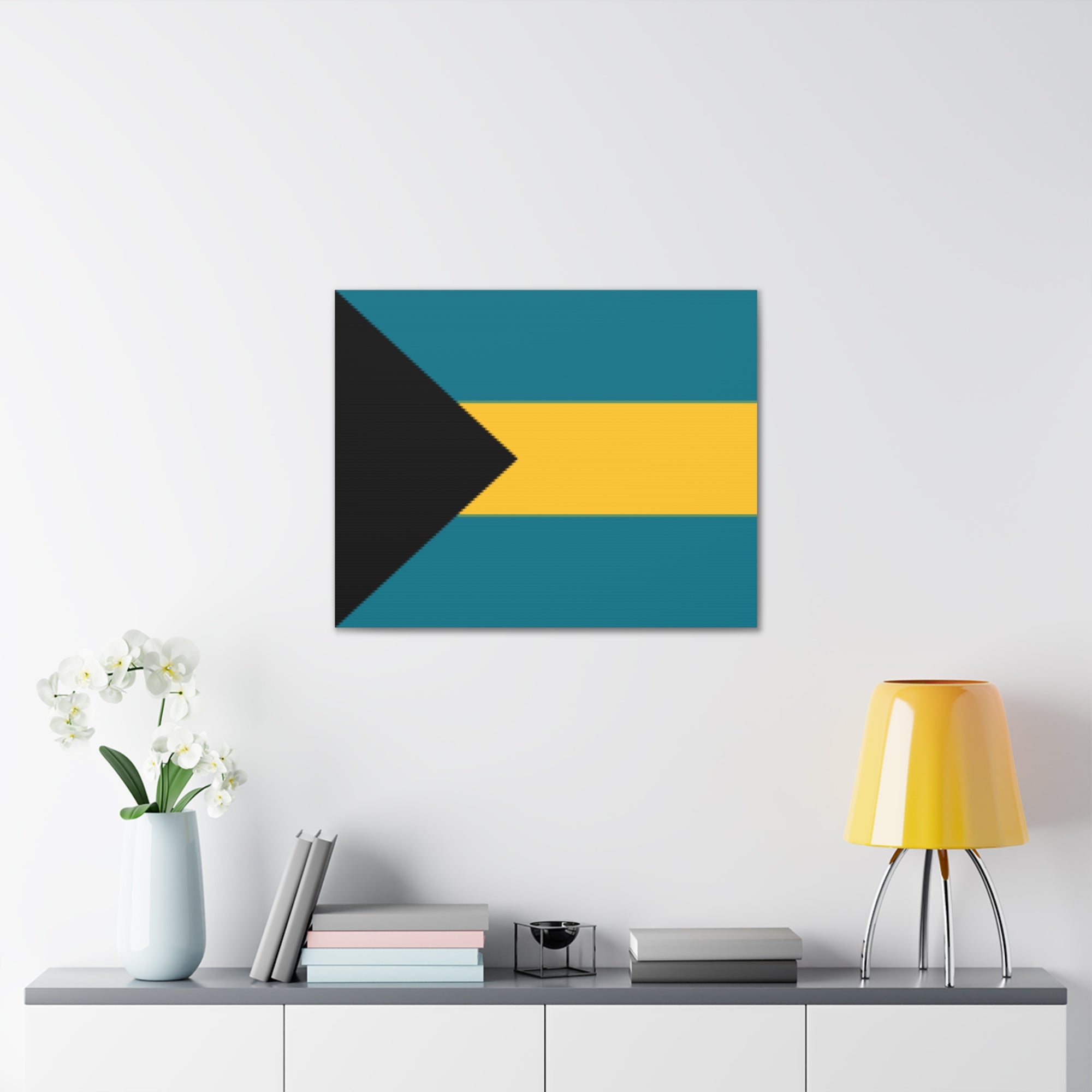 Bahamas Country Flag Canvas Vibrant Wall Art Unframed Home Decor-Express Your Love Gifts