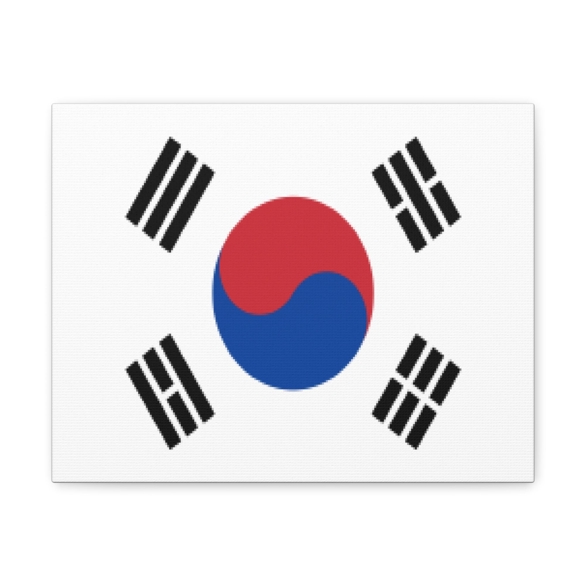 South Korea Country Flag Canvas Vibrant Wall Art Unframed Home Decor-Express Your Love Gifts