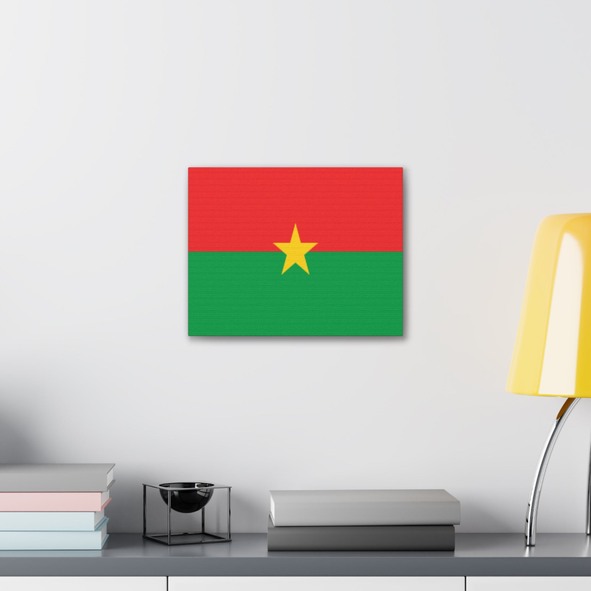 Burkina Faso Country Flag Canvas Vibrant Wall Art Unframed Home Decor-Express Your Love Gifts