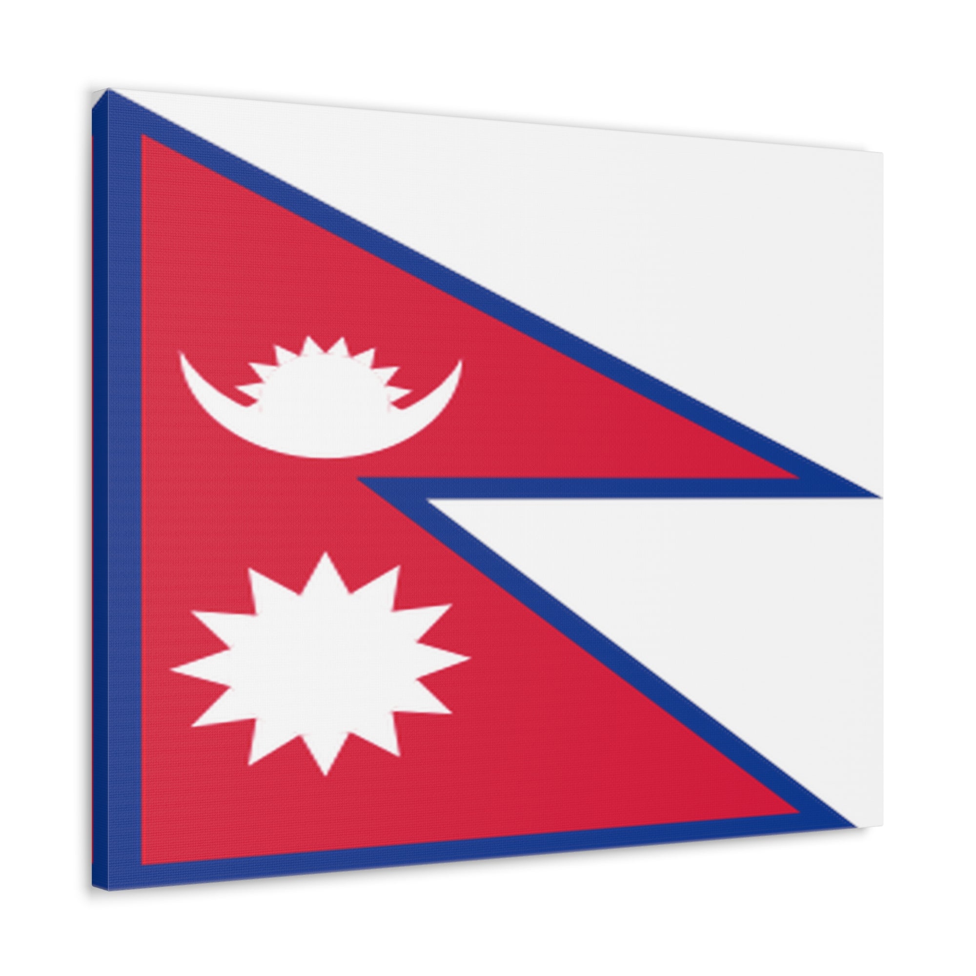 Nepal Country Flag Canvas Vibrant Wall Art Unframed Home Decor-Express Your Love Gifts