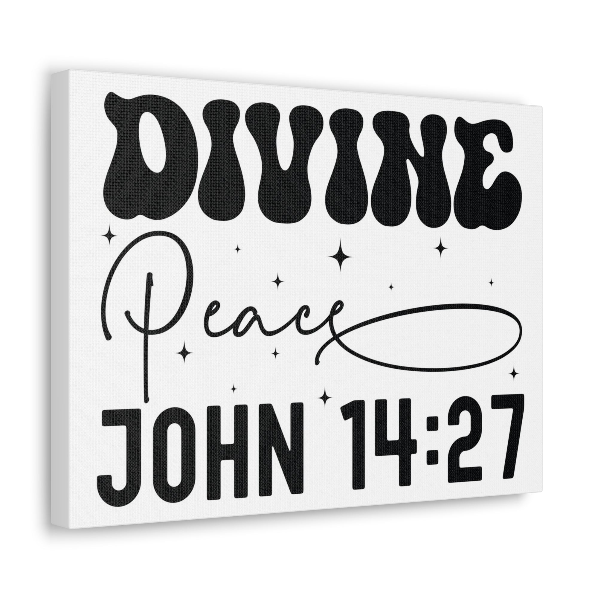 Scripture Walls John 14:27 Divine Peace Bible Verse Canvas Christian Wall Art Ready to Hang Unframed-Express Your Love Gifts