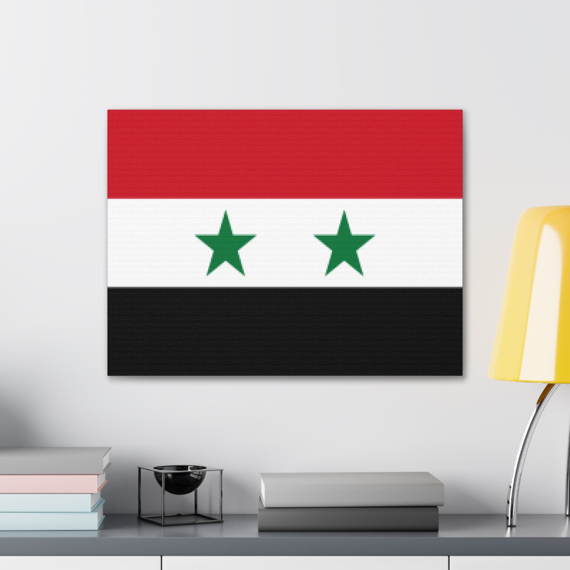 Syria Country Flag Canvas Vibrant Wall Art Unframed Home Decor-Express Your Love Gifts