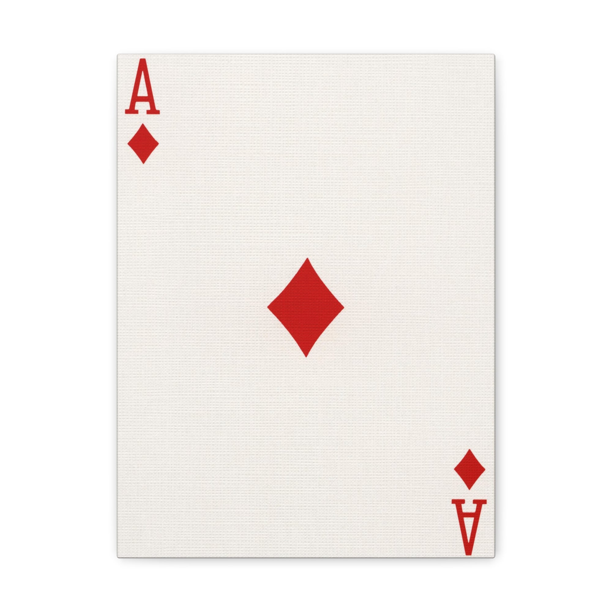 Ace Of Diamonds Playing Card Canvas Wall Art for Home Decor Ready-to-Hang-Express Your Love Gifts