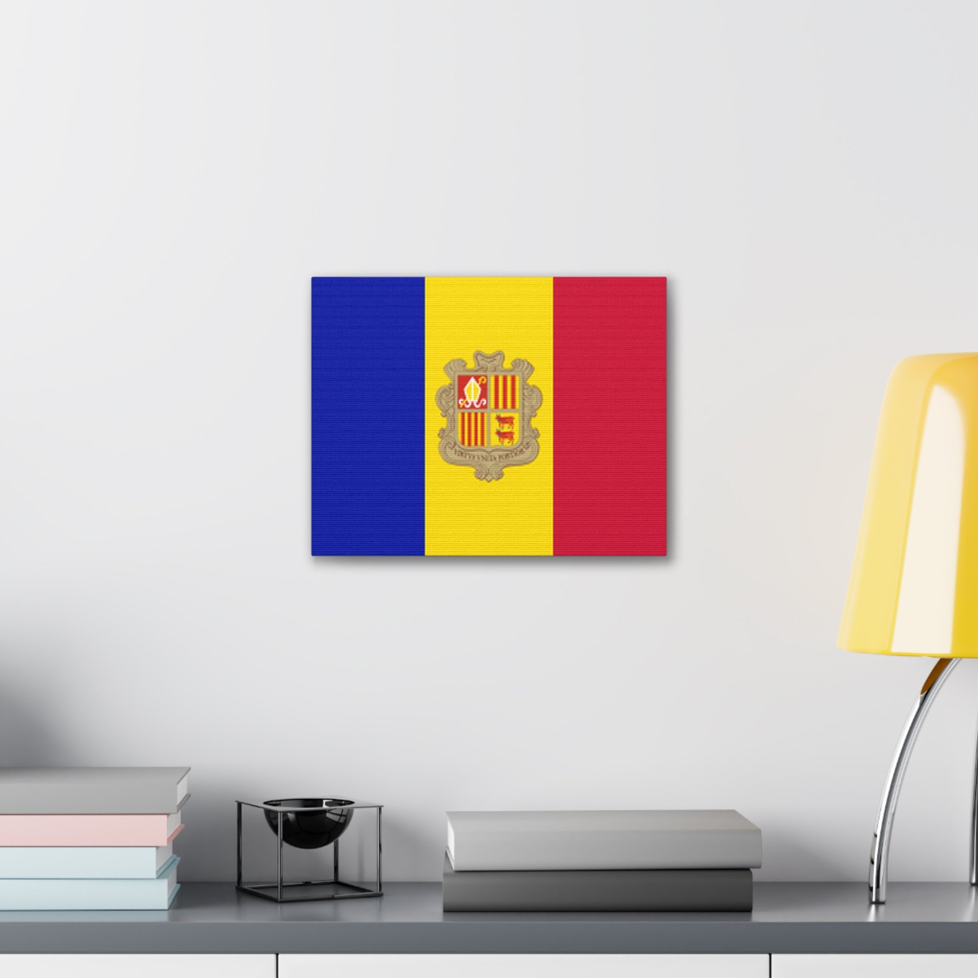 Andorra Country Flag Canvas Vibrant Wall Art Unframed Home Decor-Express Your Love Gifts