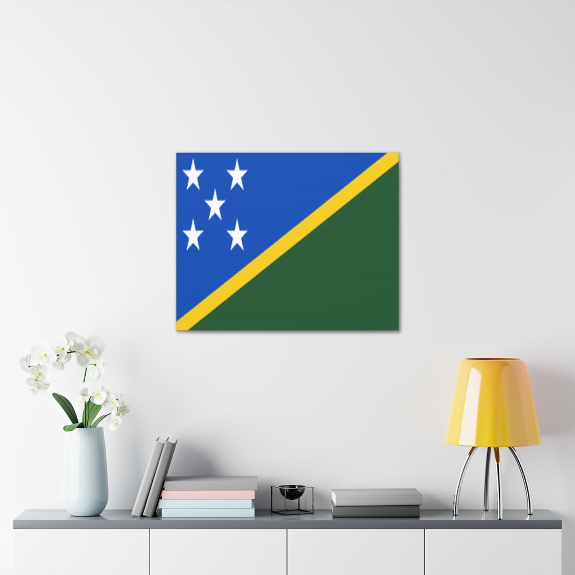 Solomon Islands Country Flag Canvas Vibrant Wall Art Unframed Home Decor-Express Your Love Gifts