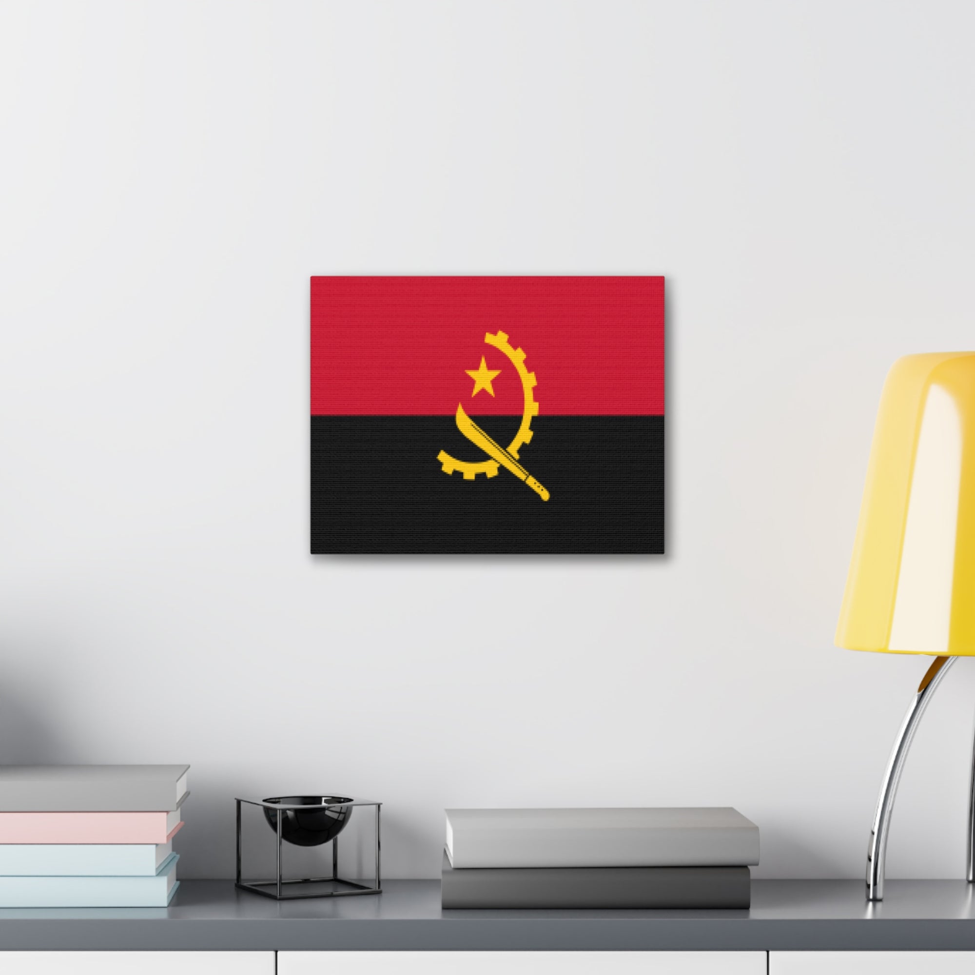 Angola Country Flag Canvas Vibrant Wall Art Unframed Home Decor-Express Your Love Gifts