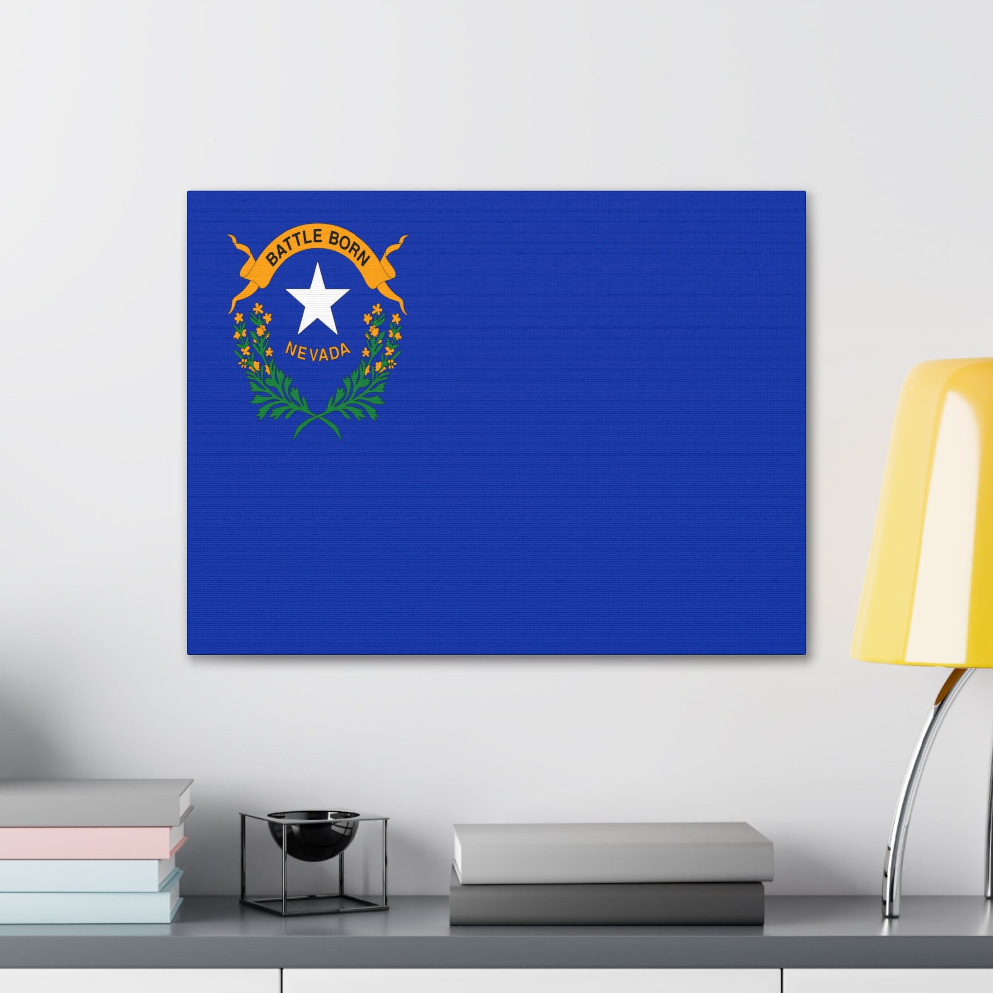 Nevada Stage Flag Canvas Vibrant Wall Art Unframed Home Decor-Express Your Love Gifts