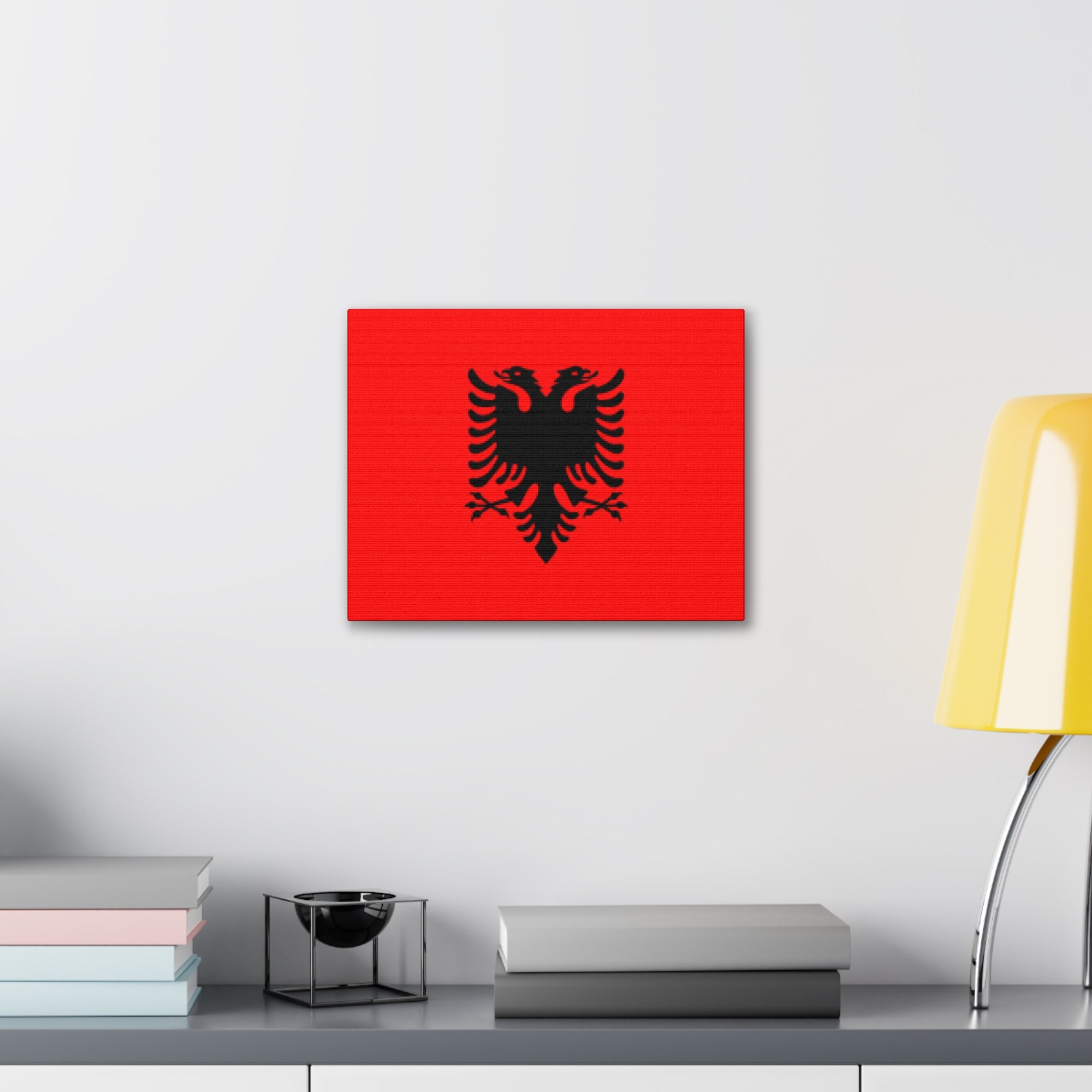 Albania Country Flag Canvas Vibrant Wall Art Unframed Home Decor-Express Your Love Gifts