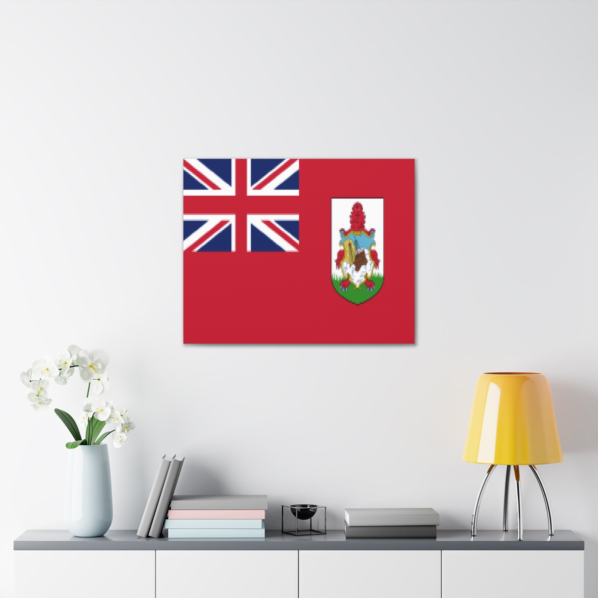 Bermuda Country Flag Canvas Vibrant Wall Art Unframed Home Decor-Express Your Love Gifts