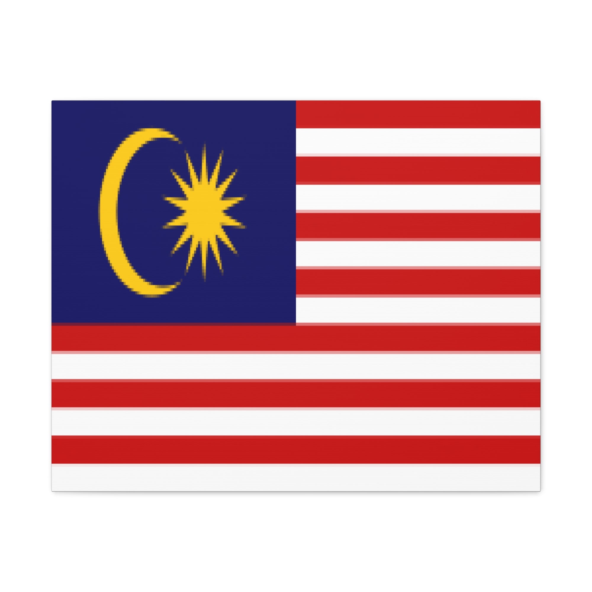 Malaysia Country Flag Canvas Vibrant Wall Art Unframed Home Decor-Express Your Love Gifts