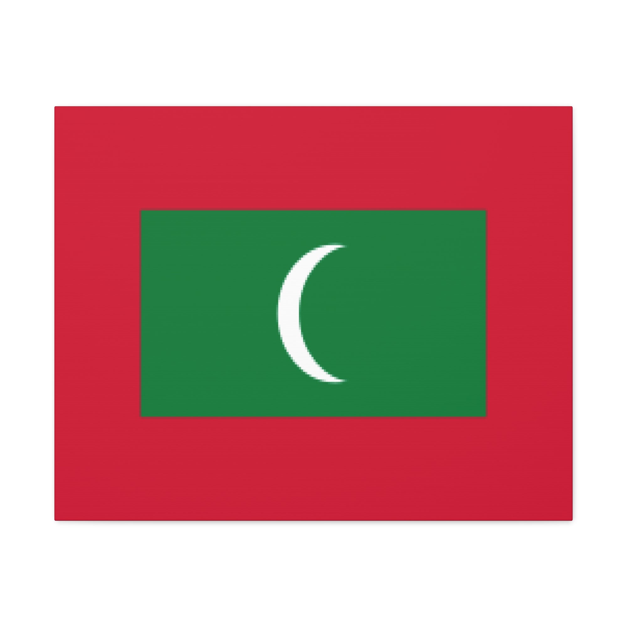 Maldives Country Flag Canvas Vibrant Wall Art Unframed Home Decor-Express Your Love Gifts