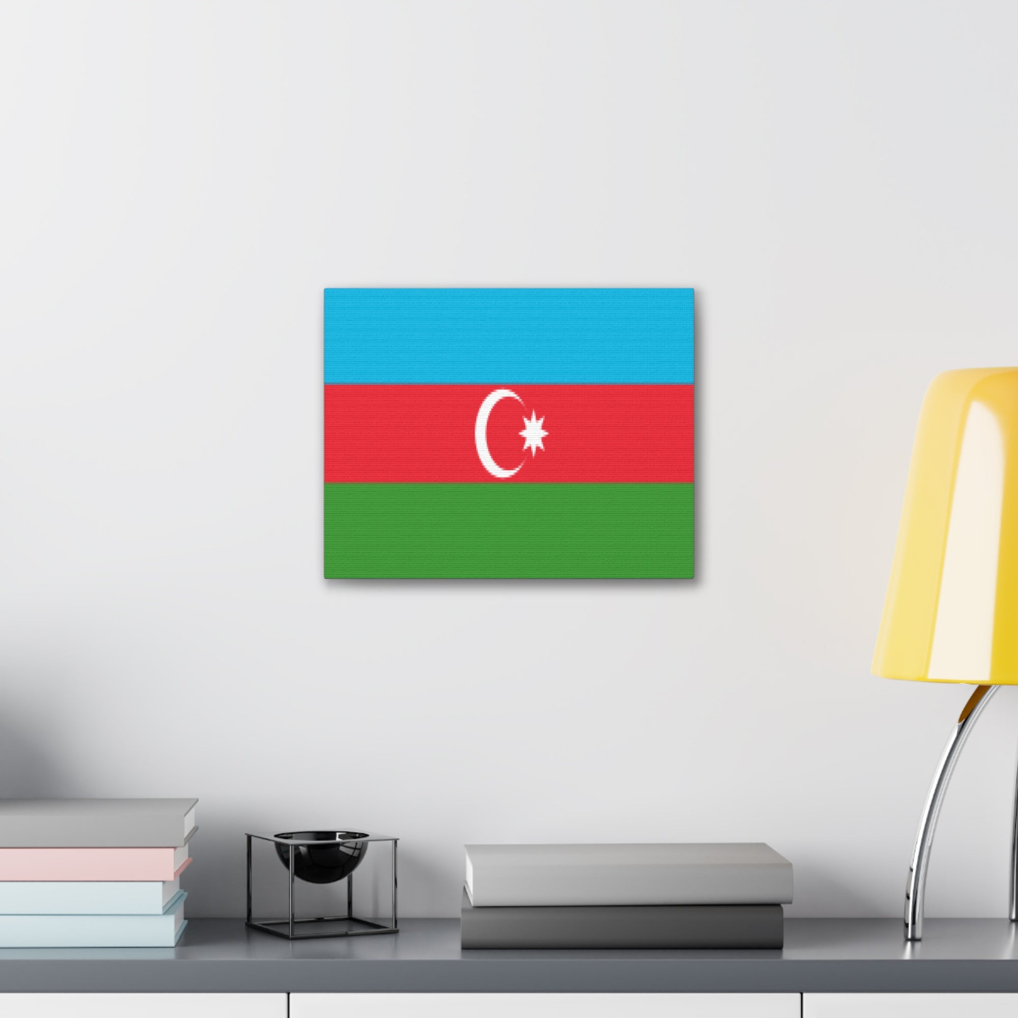 Azerbaijan Country Flag Canvas Vibrant Wall Art Unframed Home Decor-Express Your Love Gifts