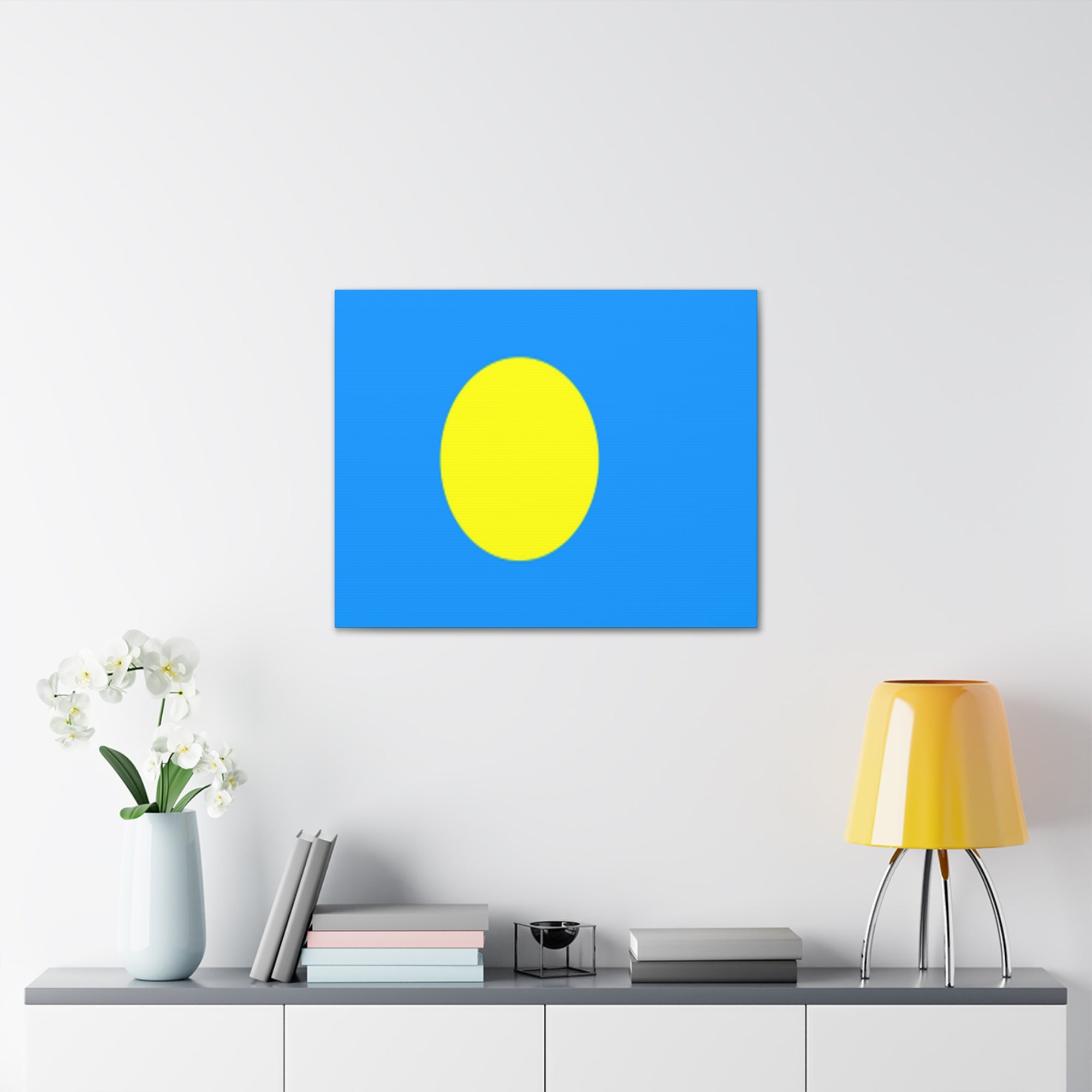 Palau Country Flag Canvas Vibrant Wall Art Unframed Home Decor-Express Your Love Gifts