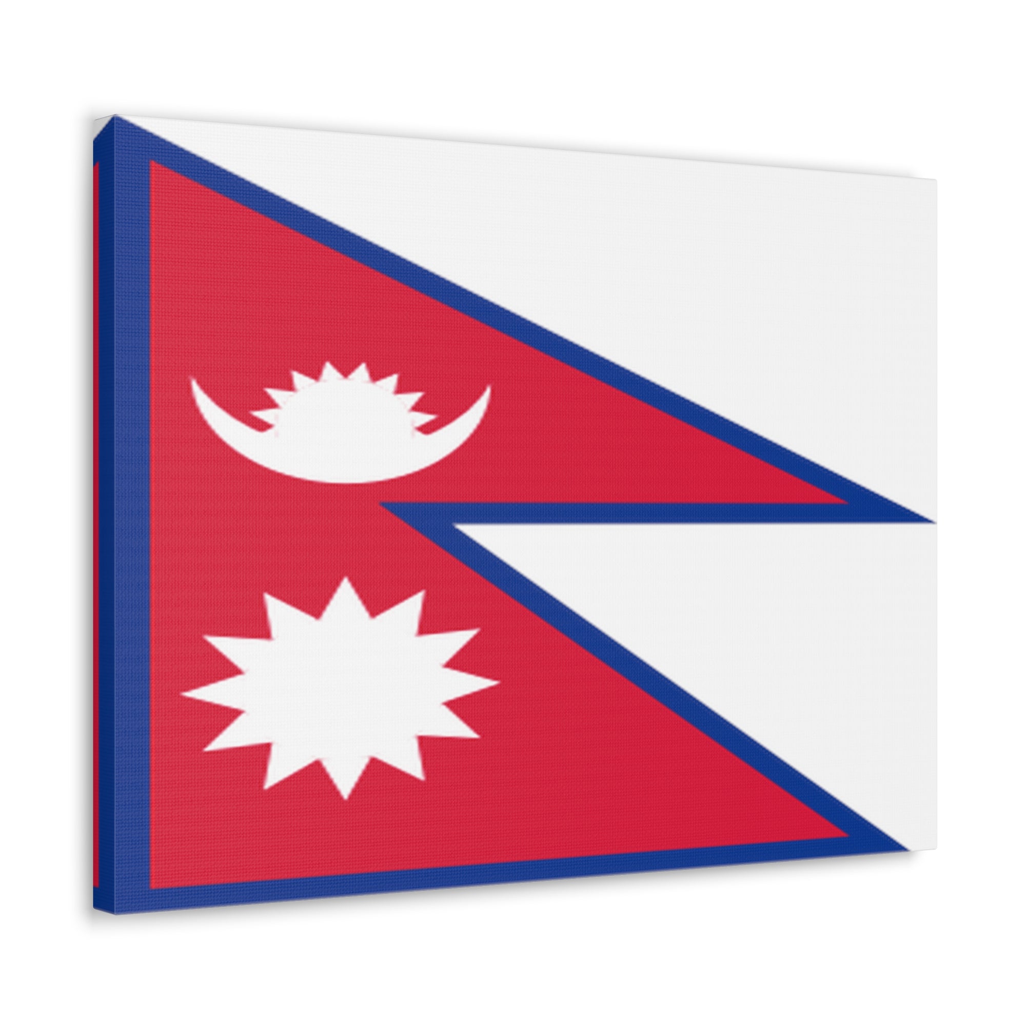 Nepal Country Flag Canvas Vibrant Wall Art Unframed Home Decor-Express Your Love Gifts