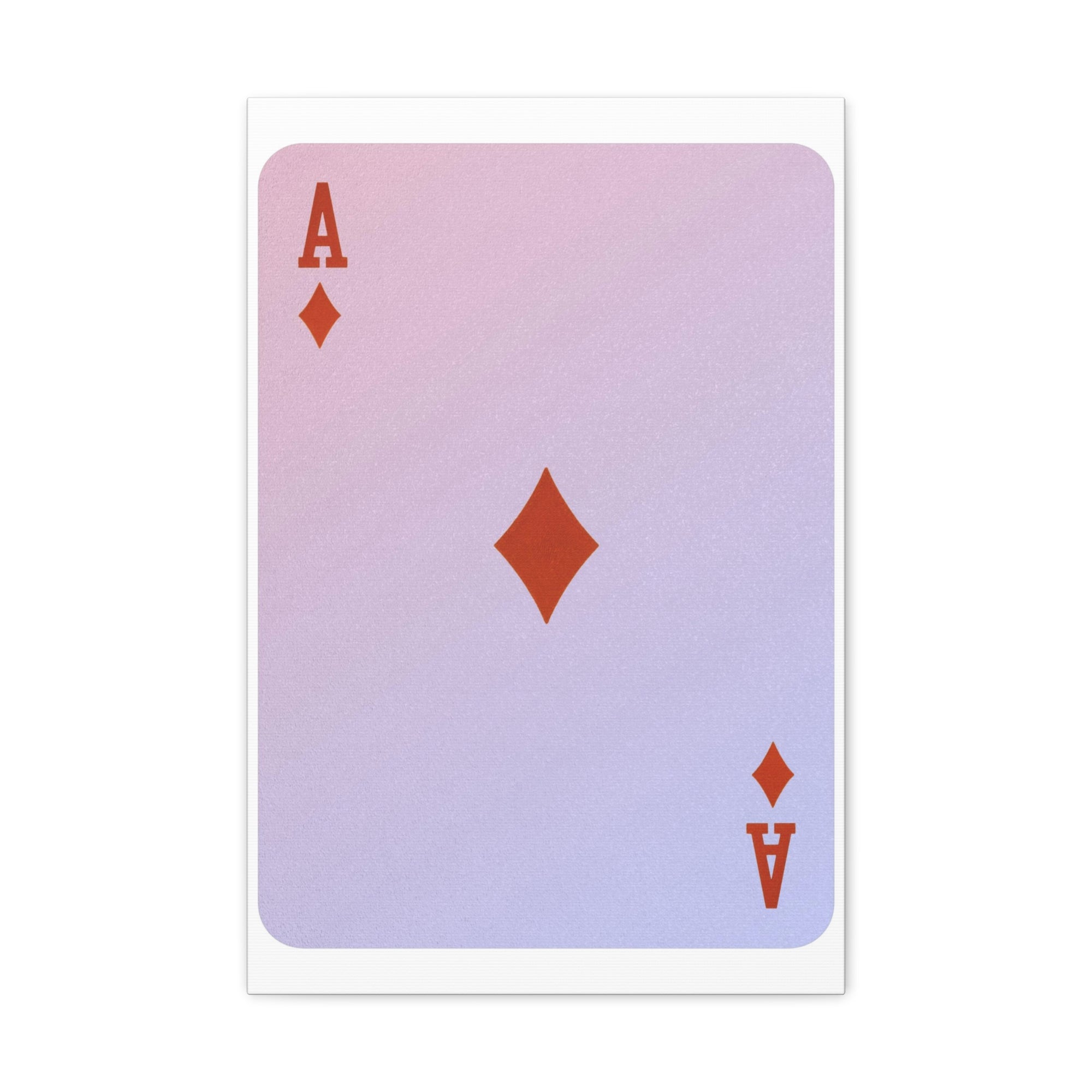 Ace Of Diamonds Playing Card Canvas Wall Art for Home Decor Ready-to-Hang-Express Your Love Gifts