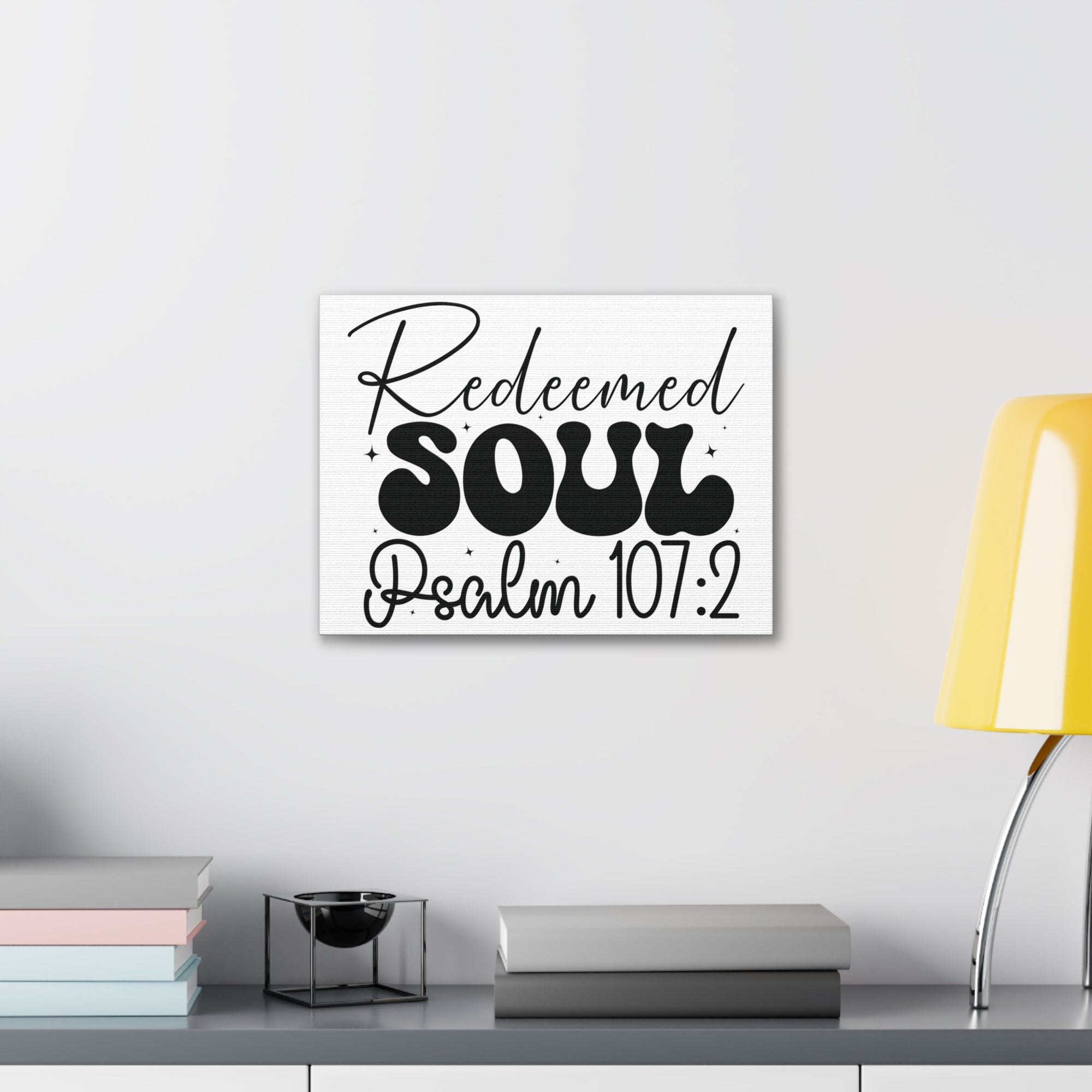 Scripture Walls Psalm 107:2 I am a Redeemed Soul Bible Verse Canvas Christian Wall Art Ready to Hang Unframed-Express Your Love Gifts