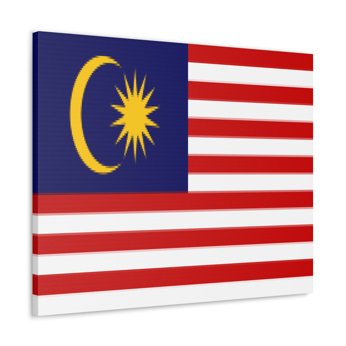 Malaysia Country Flag Canvas Vibrant Wall Art Unframed Home Decor-Express Your Love Gifts