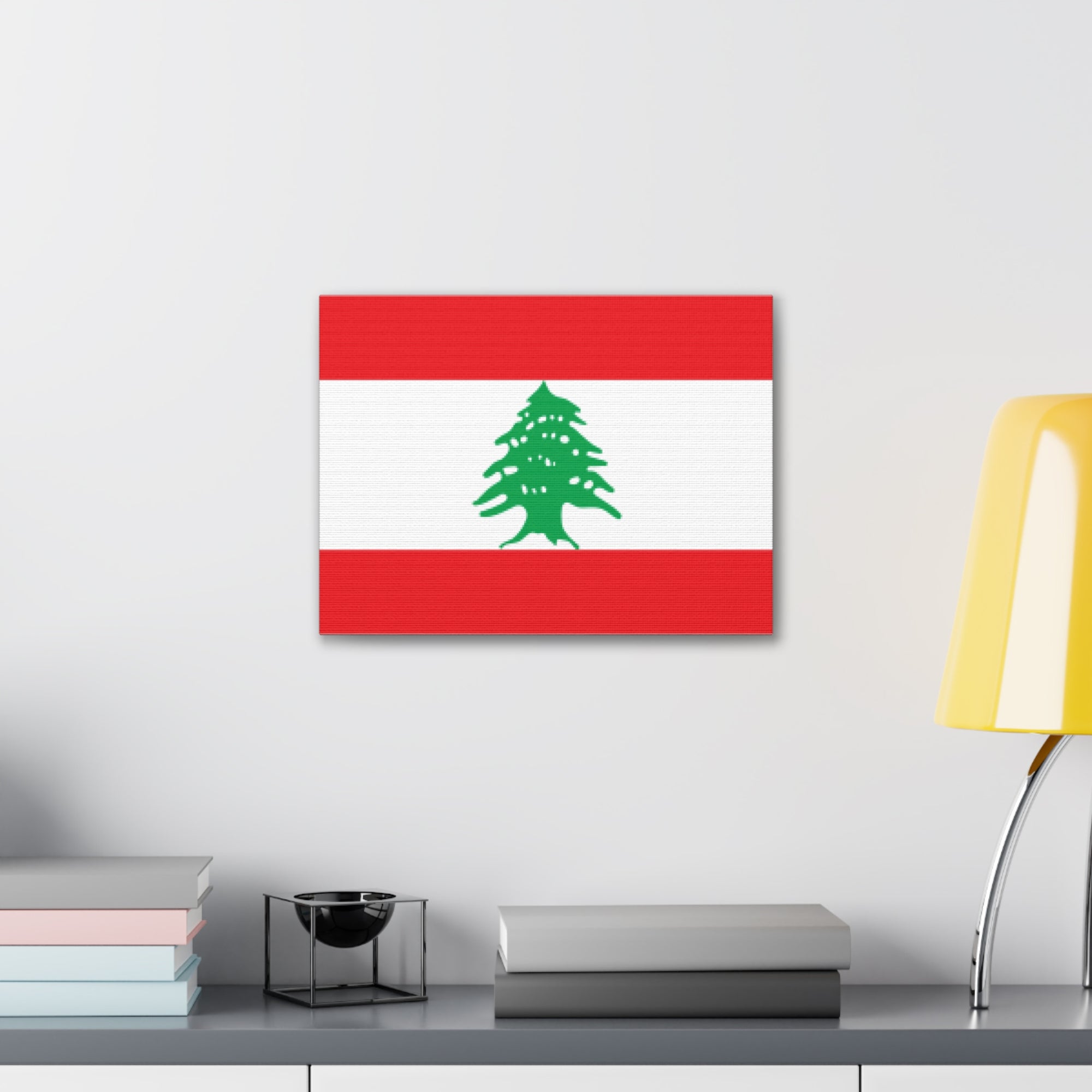 Lebanon Country Flag Canvas Vibrant Wall Art Unframed Home Decor-Express Your Love Gifts