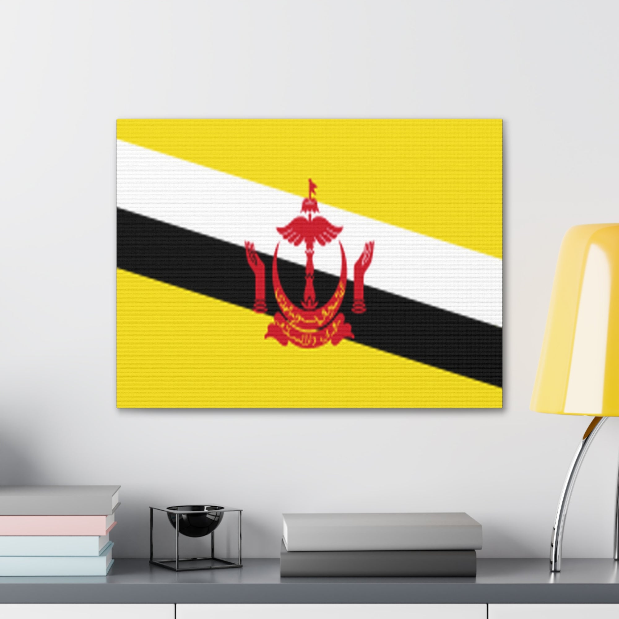 Brunei Country Flag Canvas Vibrant Wall Art Unframed Home Decor-Express Your Love Gifts