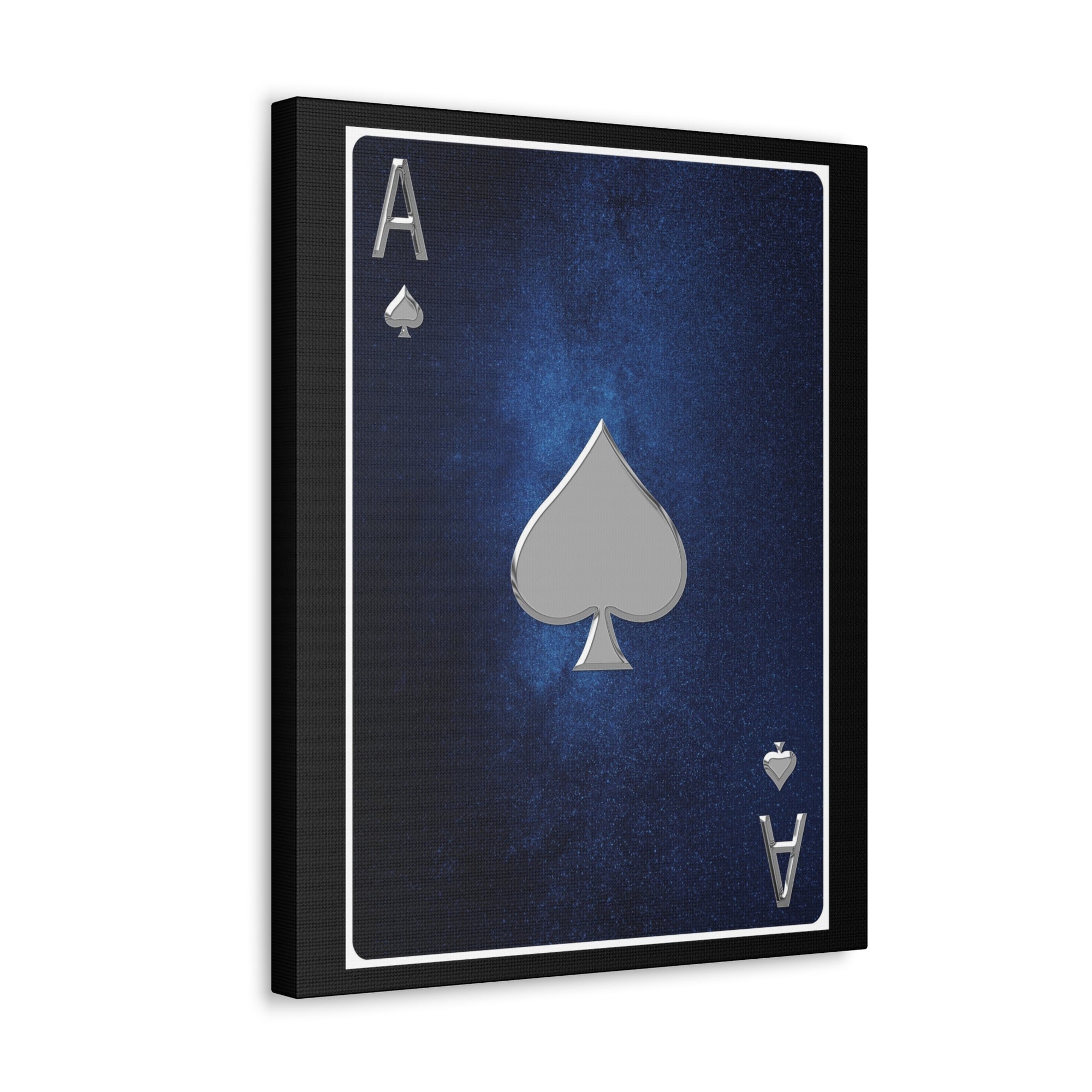 Ace Of Spades Space Background Playing Card Canvas Wall Art for Home Decor Ready-to-Hang-Express Your Love Gifts