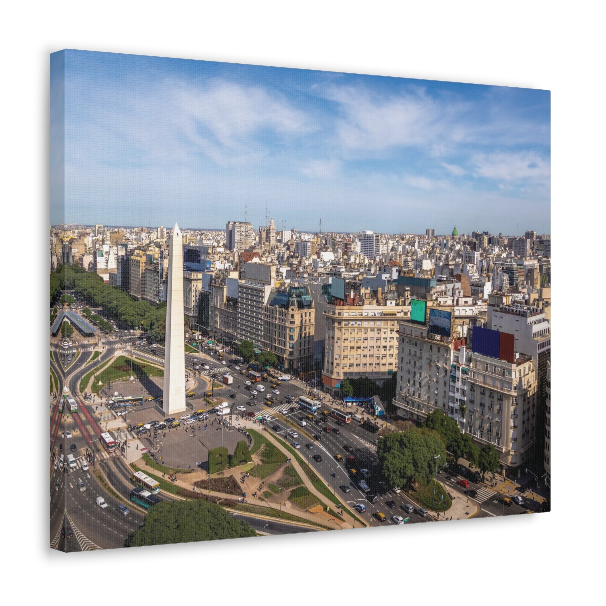 Buenos Aires Daytime Skyline Canvas Artwork High-Quality Breathtaking Stunning Cityscape for Home Decor Ready to Hang-Express Your Love Gifts