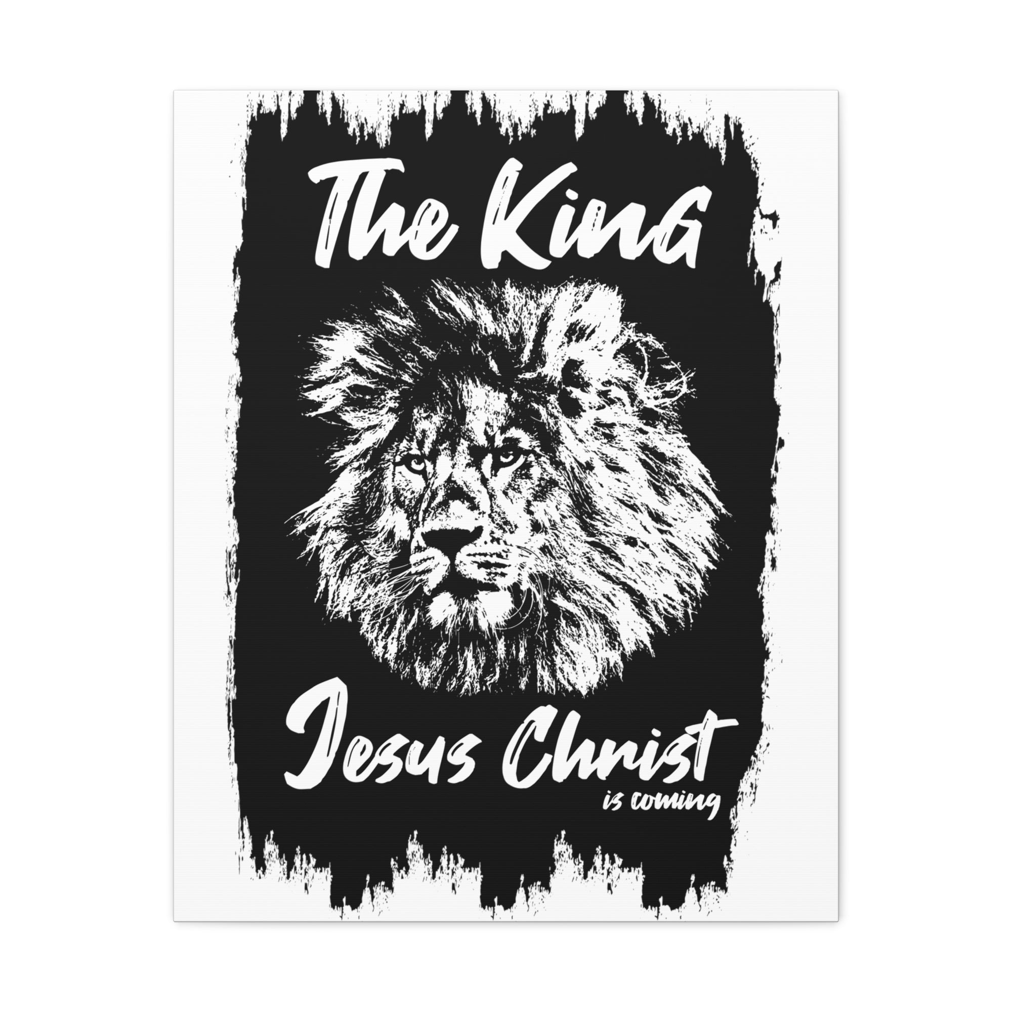 Scripture Walls King Jesus is Coming Bible Verse Canvas Christian Wall Art Ready to Hang Unframed-Express Your Love Gifts