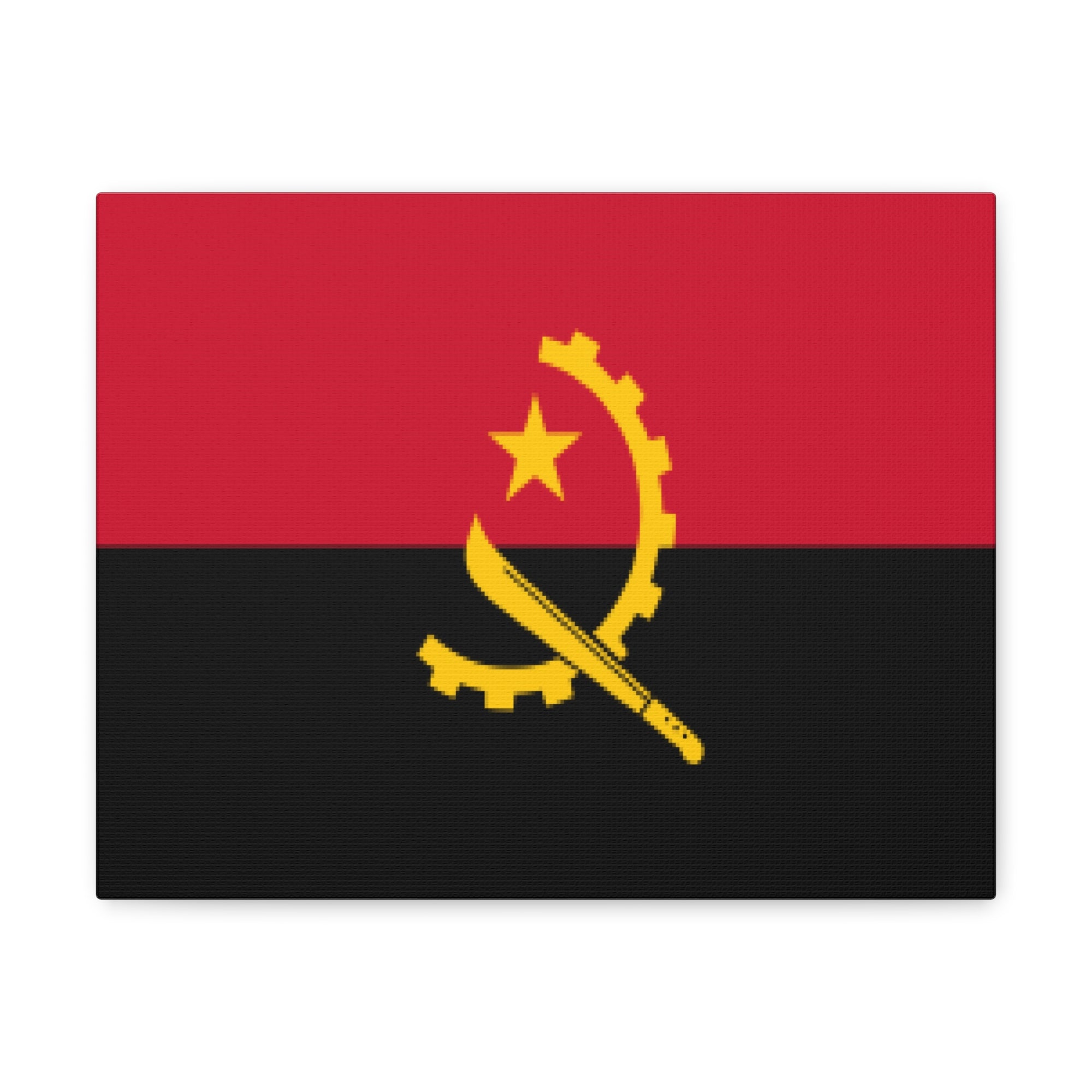 Angola Country Flag Canvas Vibrant Wall Art Unframed Home Decor-Express Your Love Gifts